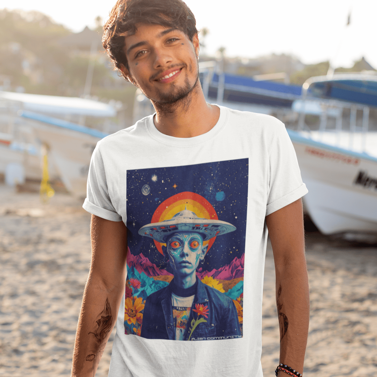 Camisa Alien Psicodélico 4