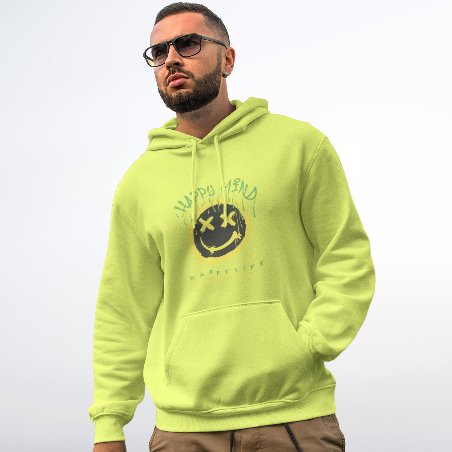 Moletom Canguru Happy Mind