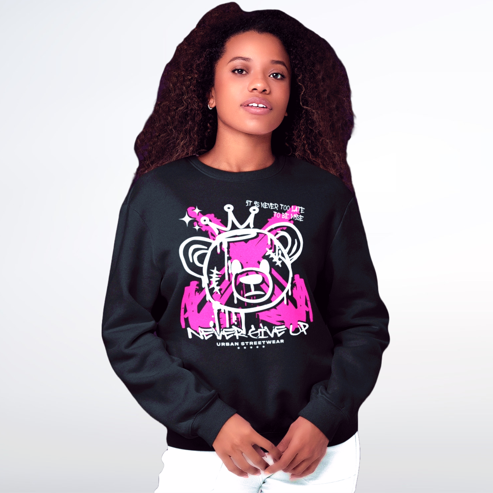 Moletom Blusão Never Give Up