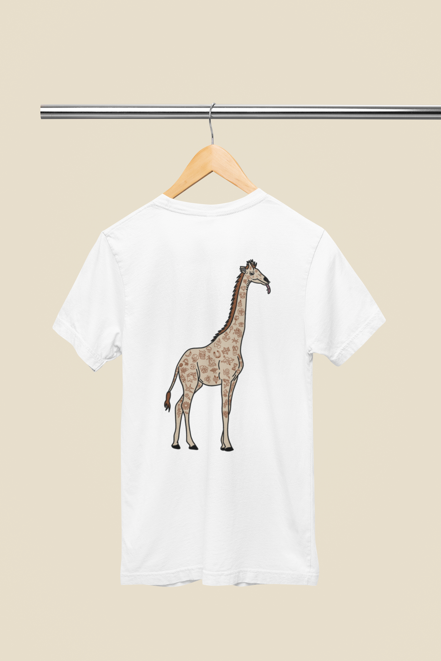 Old School Giraffe - Camiseta