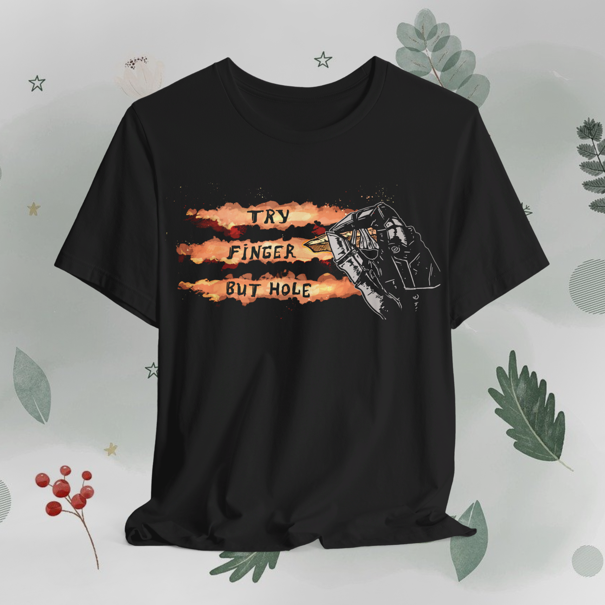 Camiseta Dark Souls, Try Finger But Hole