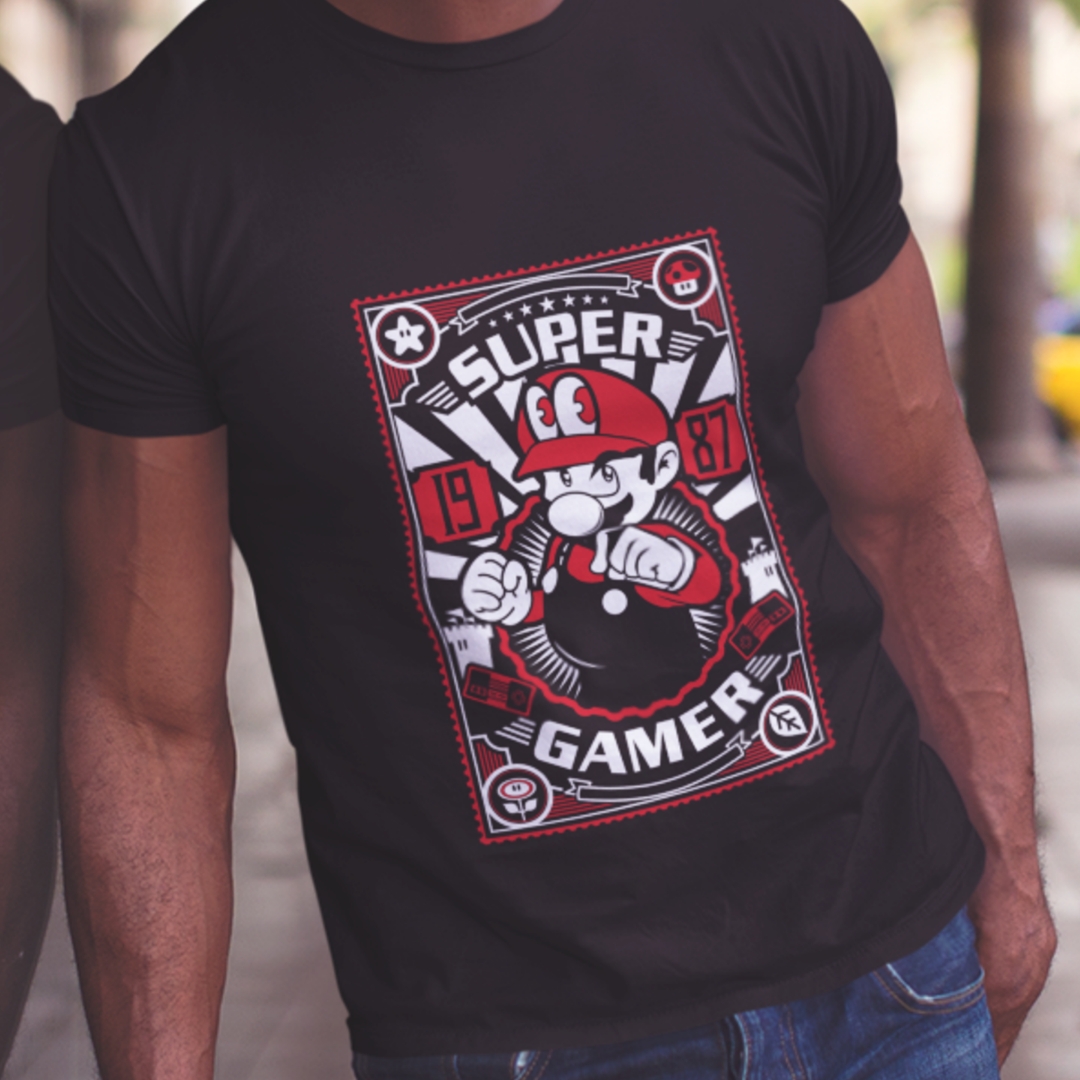 Nome do produto: Camisa Super Mário (Ref.: 0029)