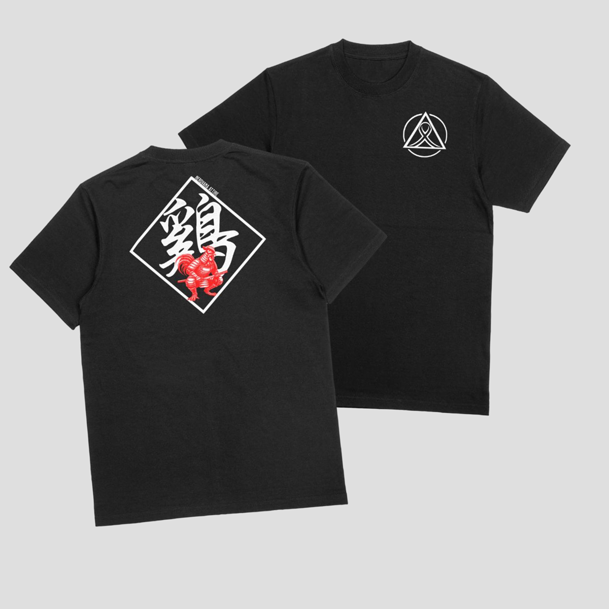 Camiseta Espírito Samurai: O Galo do Zodíaco Chinês