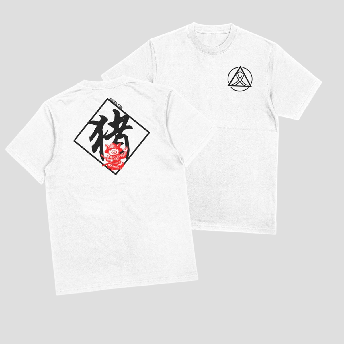 Camiseta Espírito Samurai: O Porco do Zodíaco Chinês