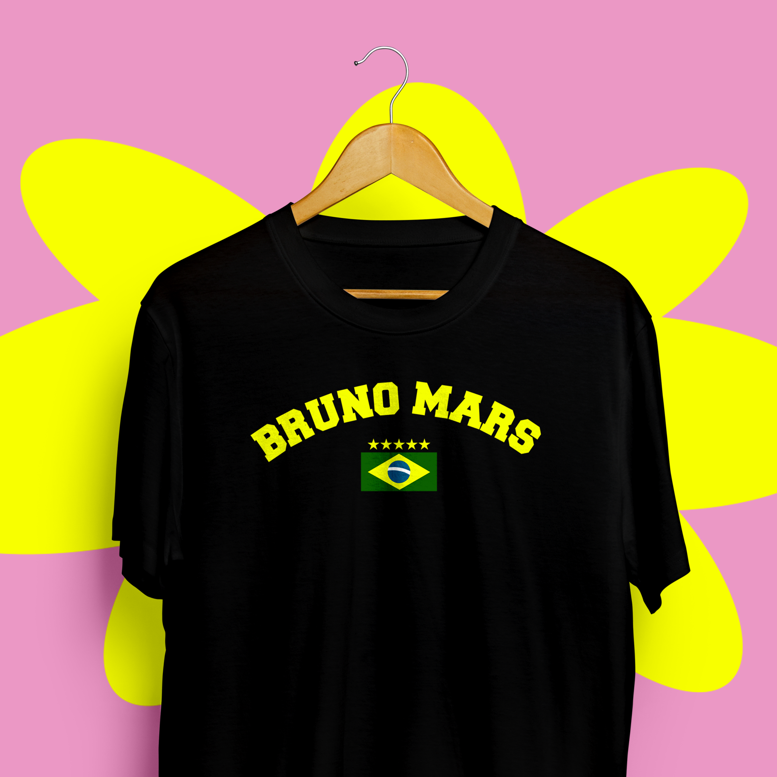 Tee Bruno Brasil Azul Plus Size