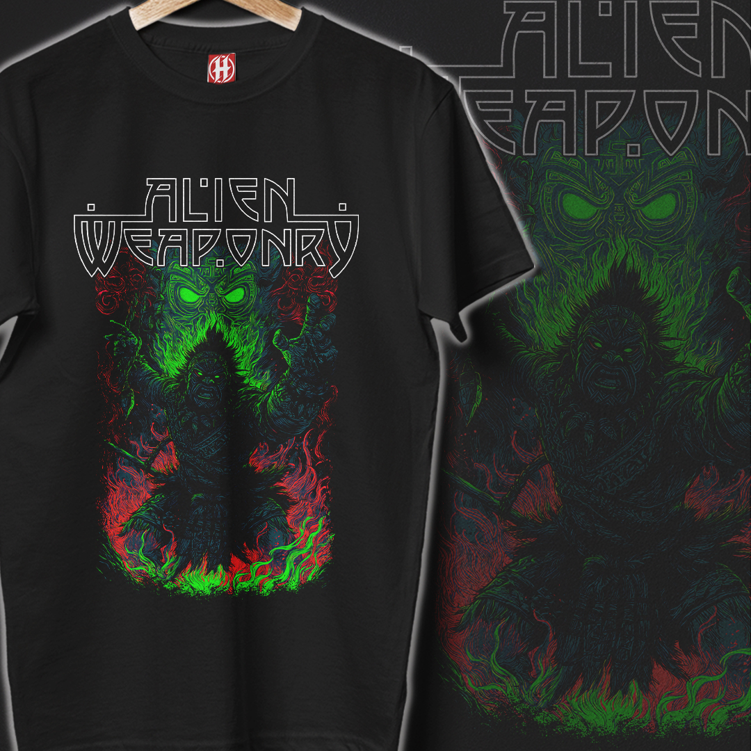 Nome do produto: Camiseta Alien Weaponry | Tūmatauenga Rising