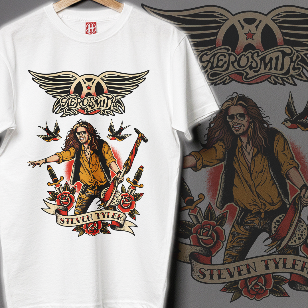 Camiseta Aerosmith | Old School Tyler