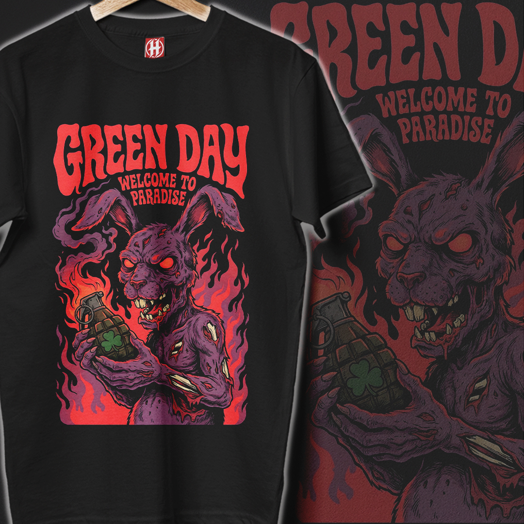 Camiseta Green Day | Welcome To Paradise