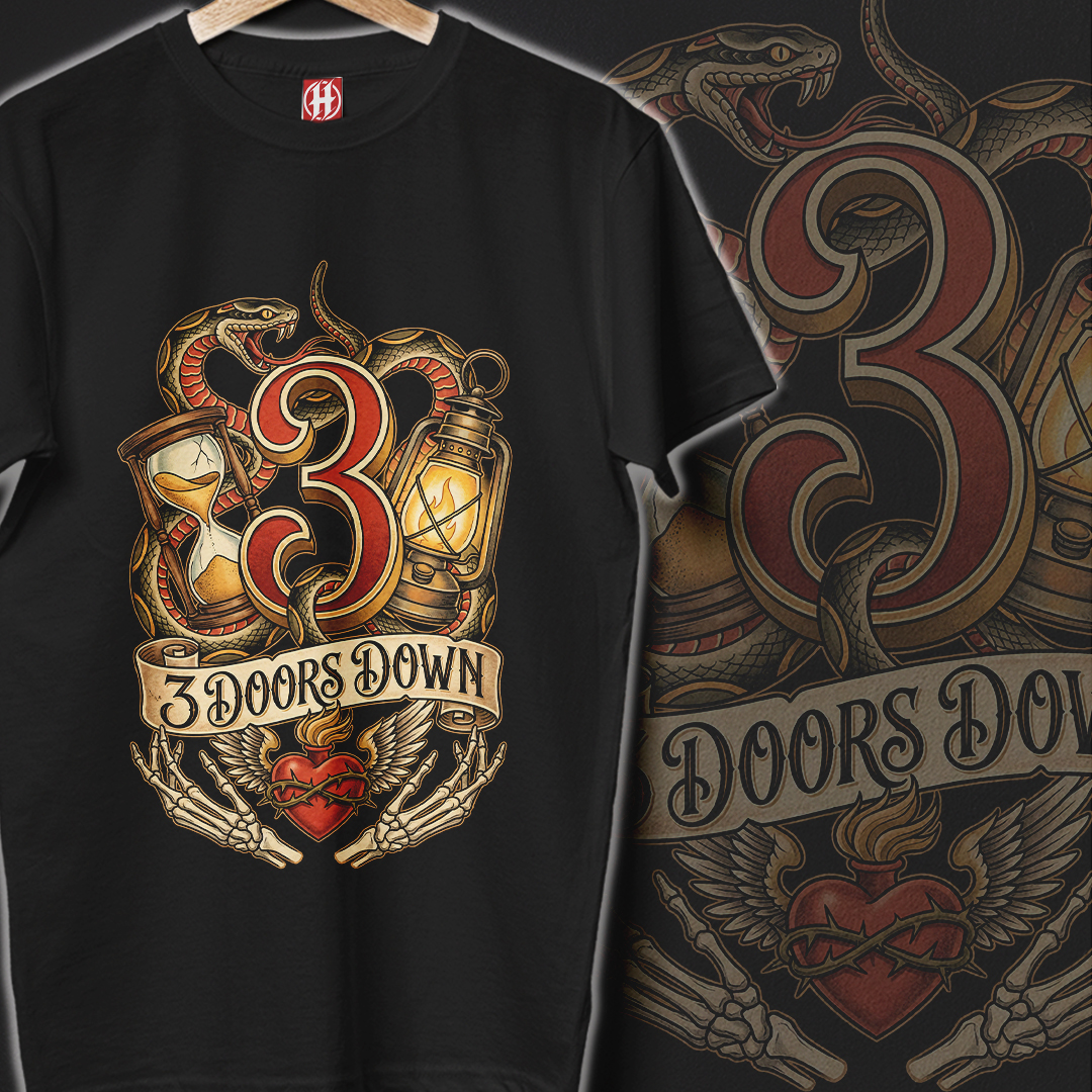 Camiseta 3 Doors Down | Snakes and Lights