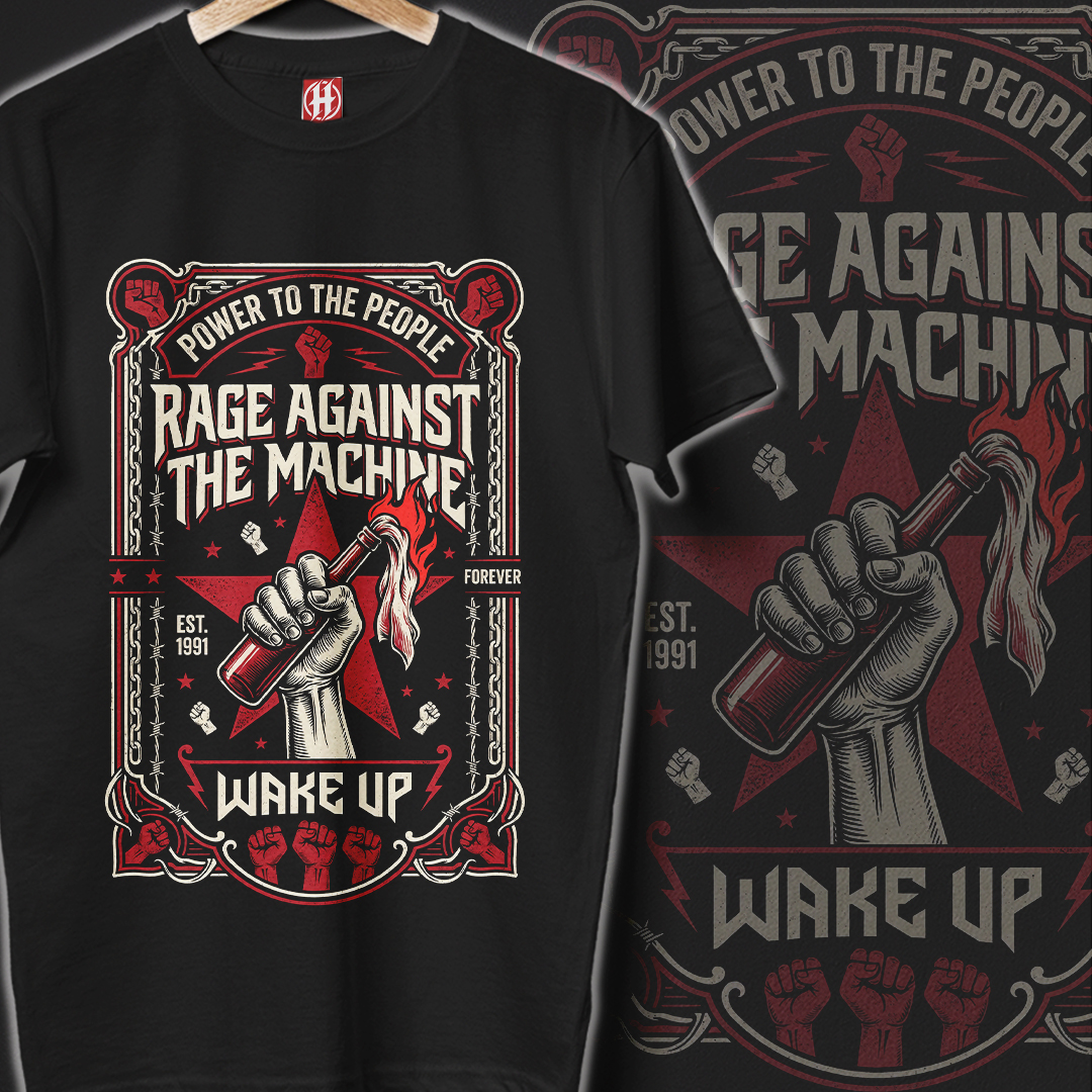 Camiseta Rage Against The Machine | Wake Up People