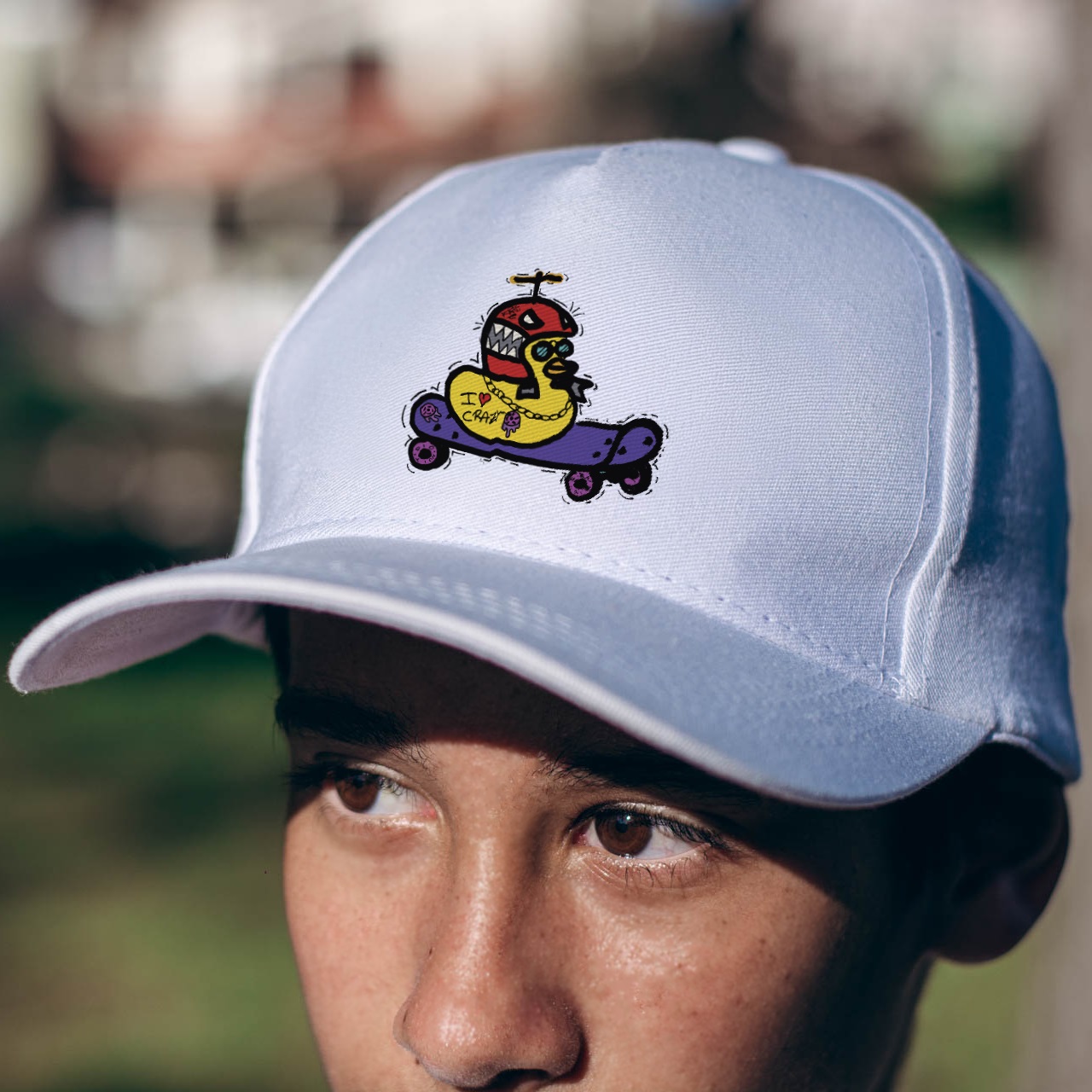 Boné Streetwear - Patinho Amarelo Capacete Turbarão