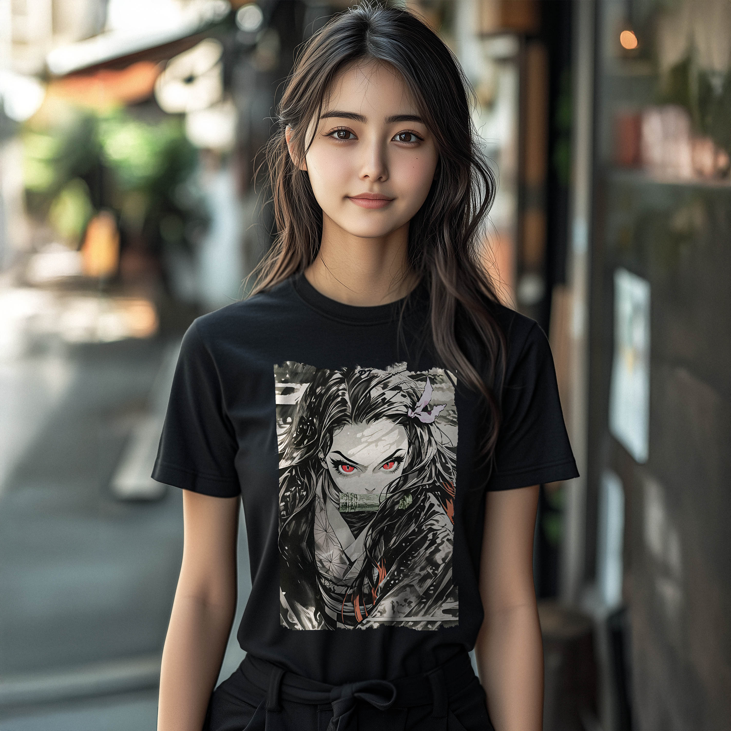 Camiseta Demon Slayer - Kamado Nezuko - Baby Long Fem