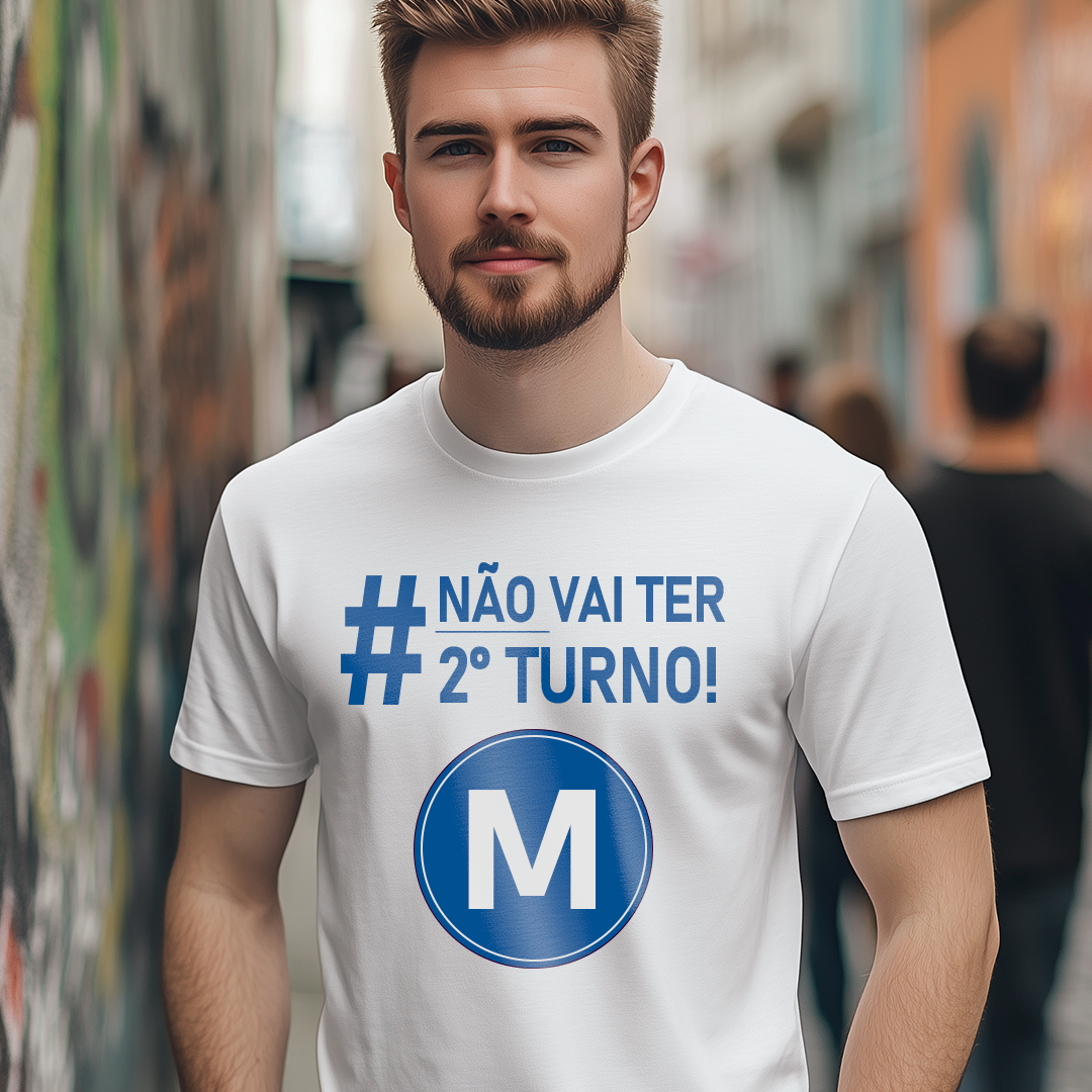 T-shirt - Não vai ter 2º turno