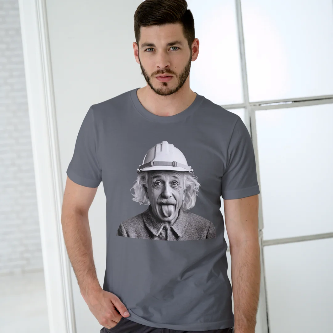 T-Shirt Albert Einstein Capacete Engenheiro