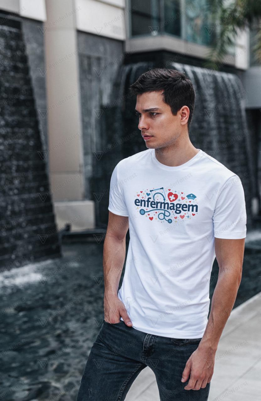 CAMISA ENFERMAGEM CORAÇÃO