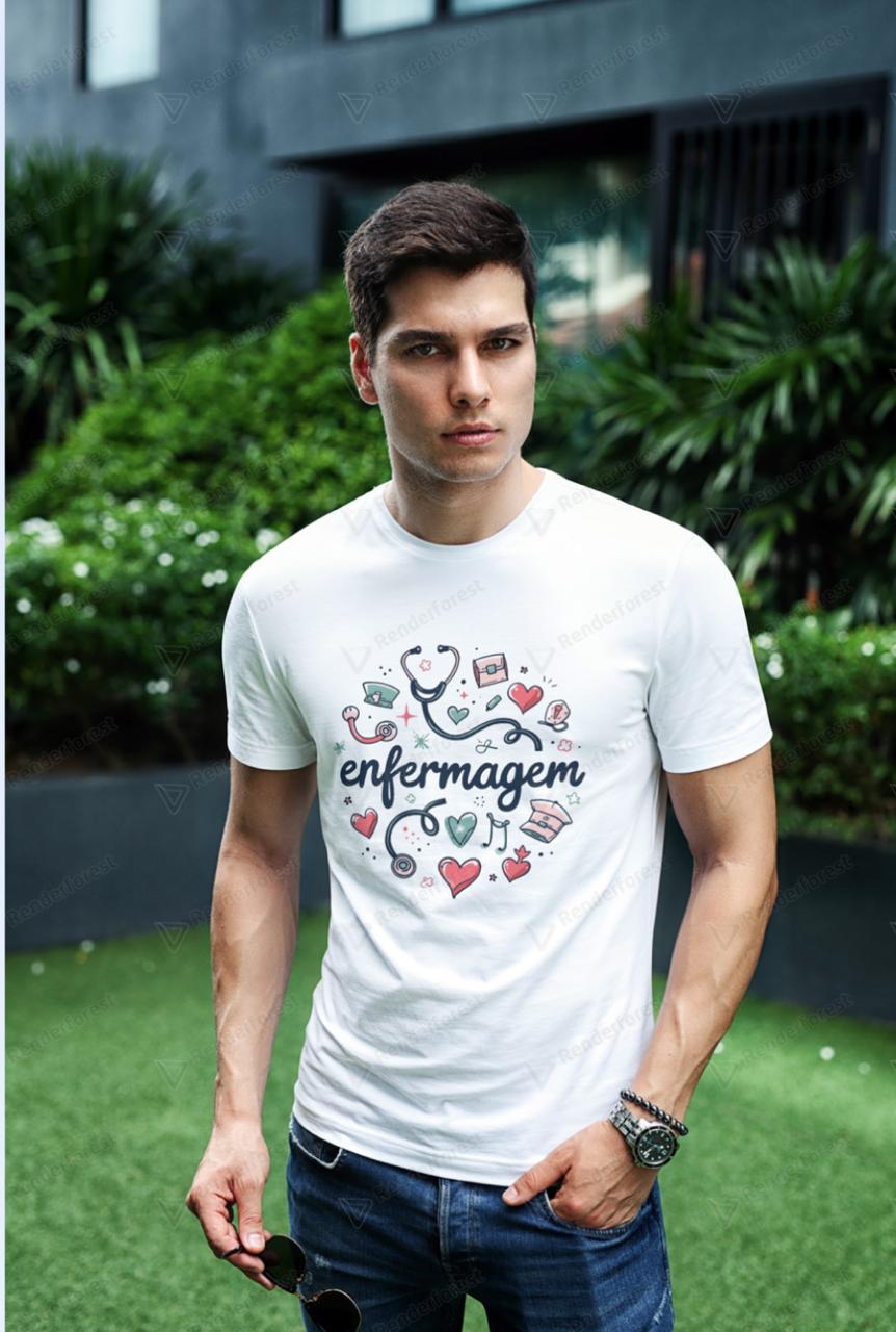 CAMISA ENFERMAGEM ESTETOSCOPIO