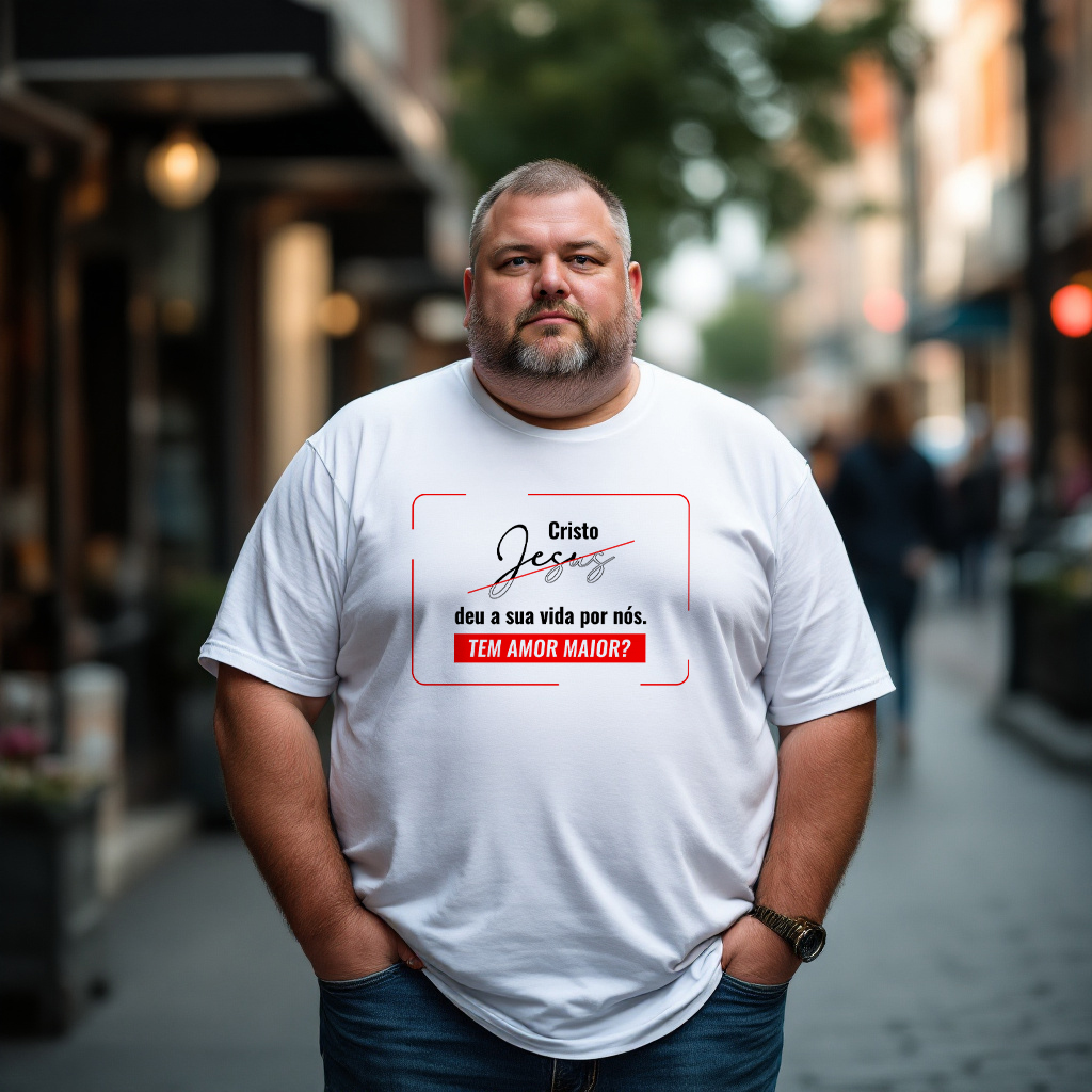 Camisa Amor Maior - Plus Size