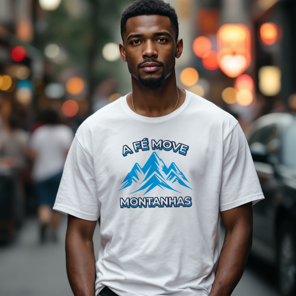 Camisa Quality A Fé Move Montanhas