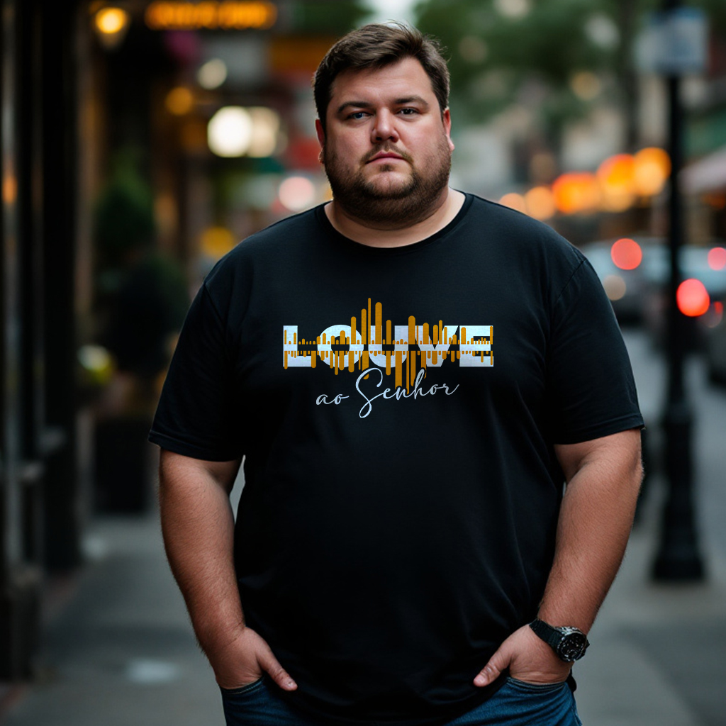 Camisa Plus Size Louve ao Senhor