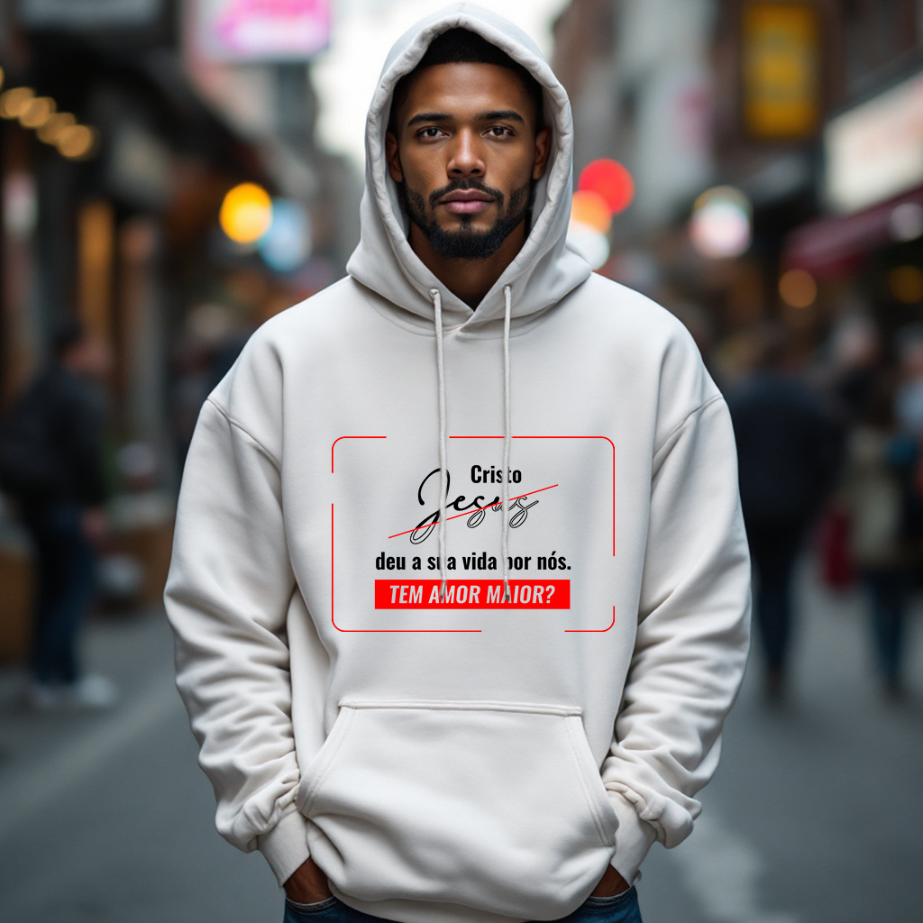 Moletom Canguru Amor Maior