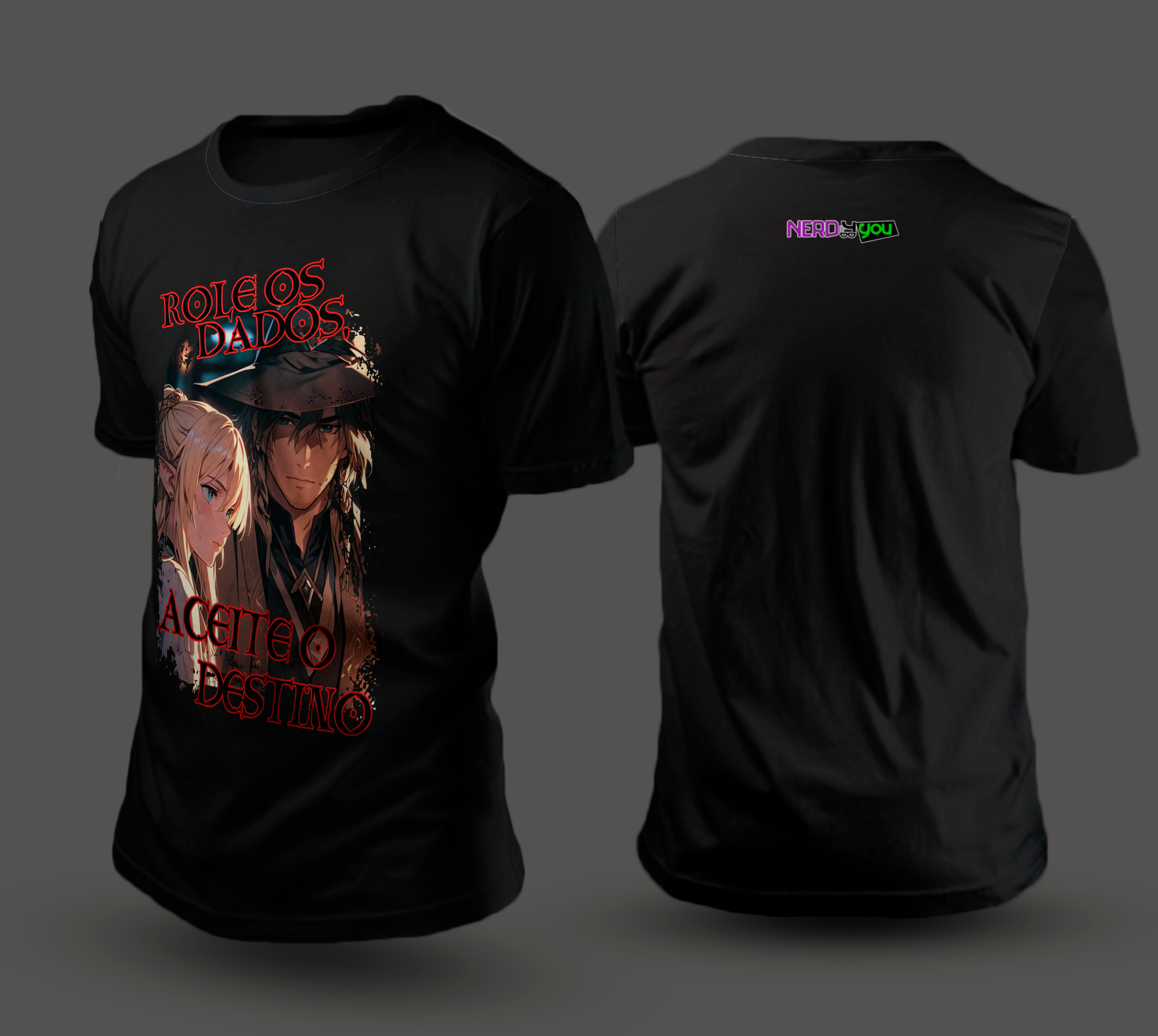 Nome do produto: T-Shirt Quality - Role os Dados, Aceite o Destino