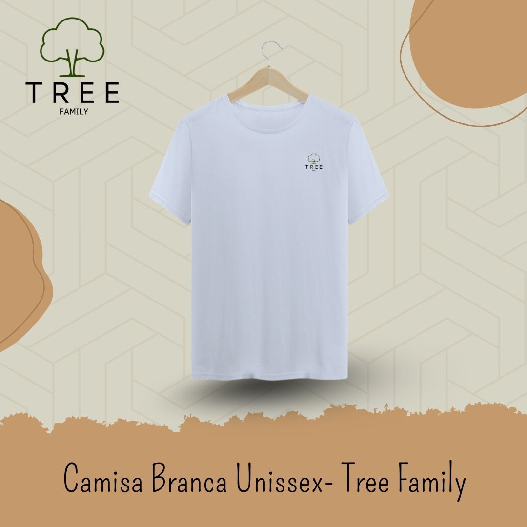 Camisa Branca Unissex Tree Family