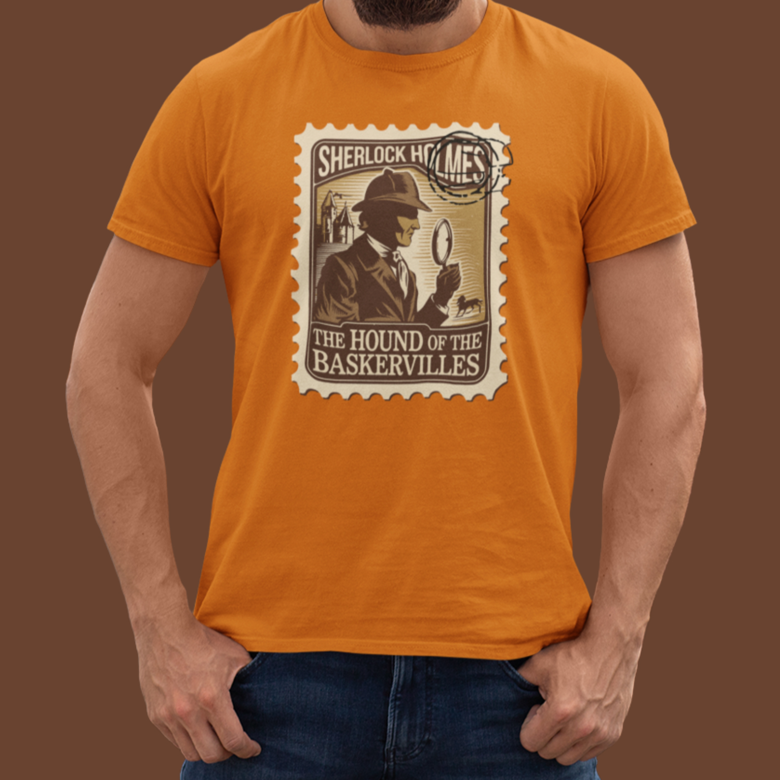 Nome do produto: Camiseta T-Shirt Sherlock Holmes - The Hound Of The Baskervilles