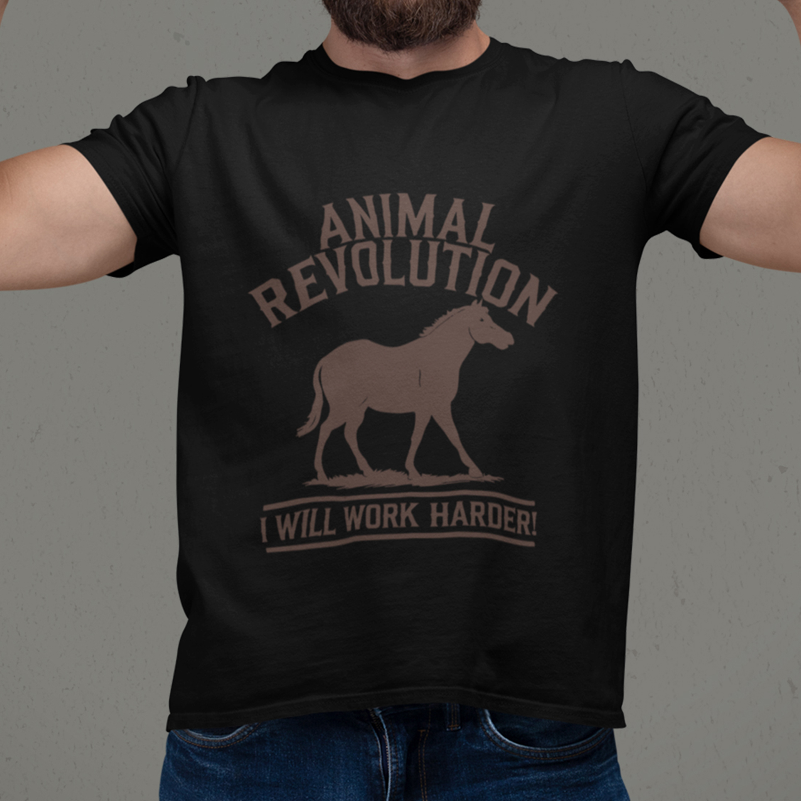 Camiseta T-Shirt Animal Revolution - I Will Work Harder!