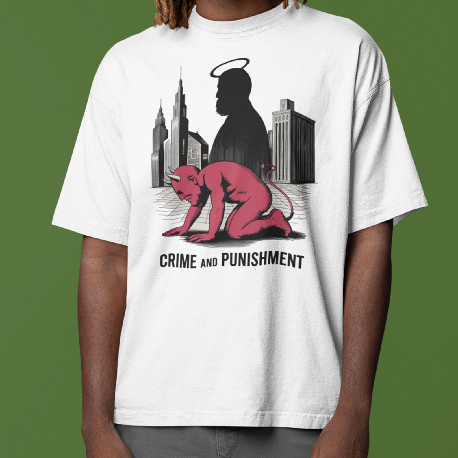 Camiseta T-Shirt - Crime And Punishment - Fiódor Dostoiévski