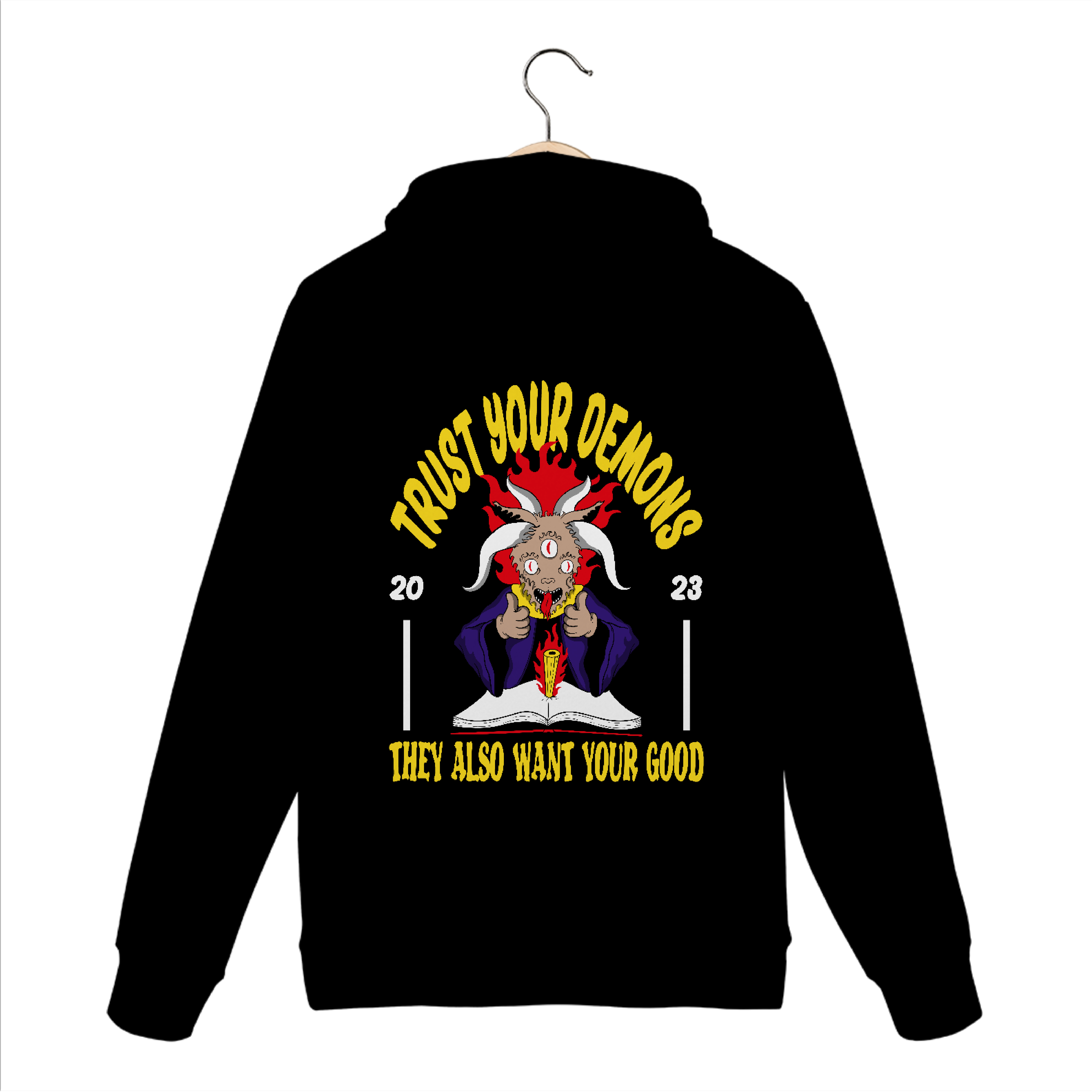 MOLETOM CANGURU DEMONS | PRETO