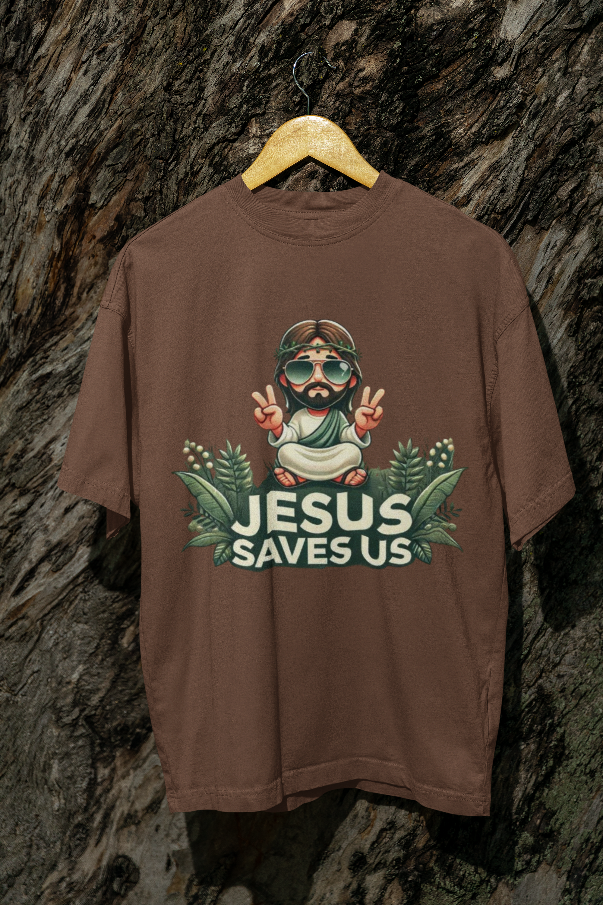 Camiseta Oversized, Jesus Saves
