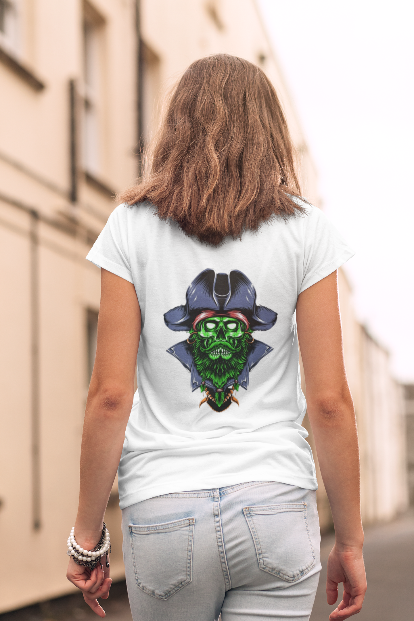 Baby look Feminina Zombie Pirate