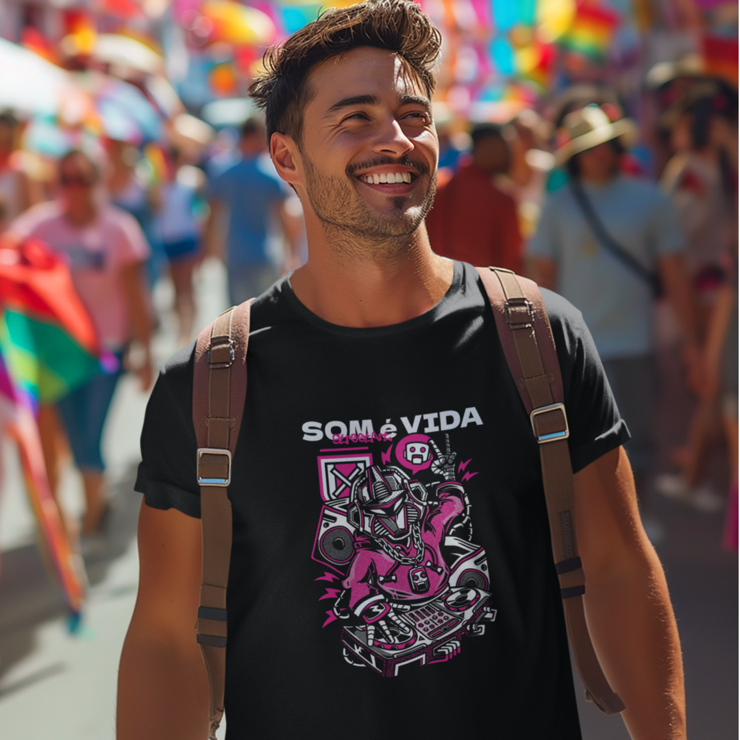 T-Shirt Quality DJ Som é Vida