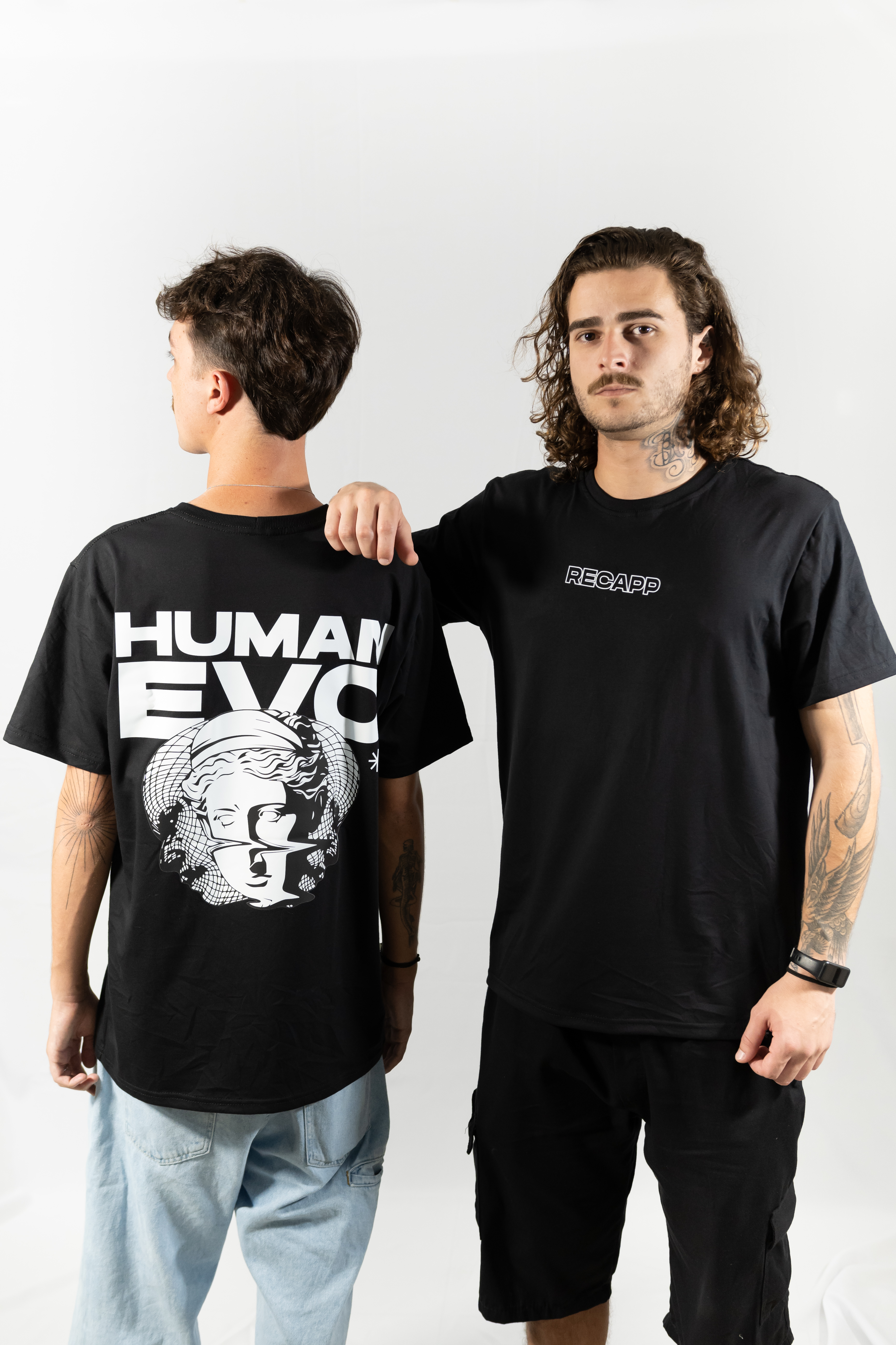 Camiseta Human Evo (estampa branca)