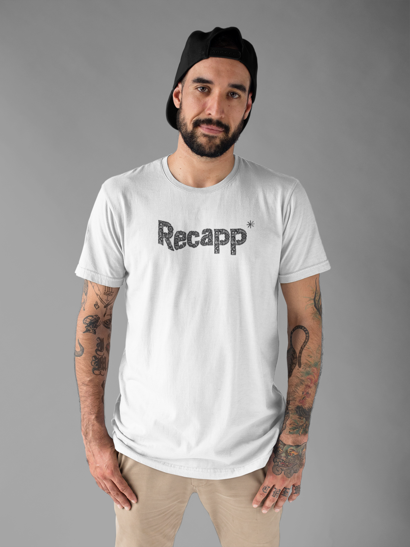 Camiseta Recapp Floral (estampa preta)
