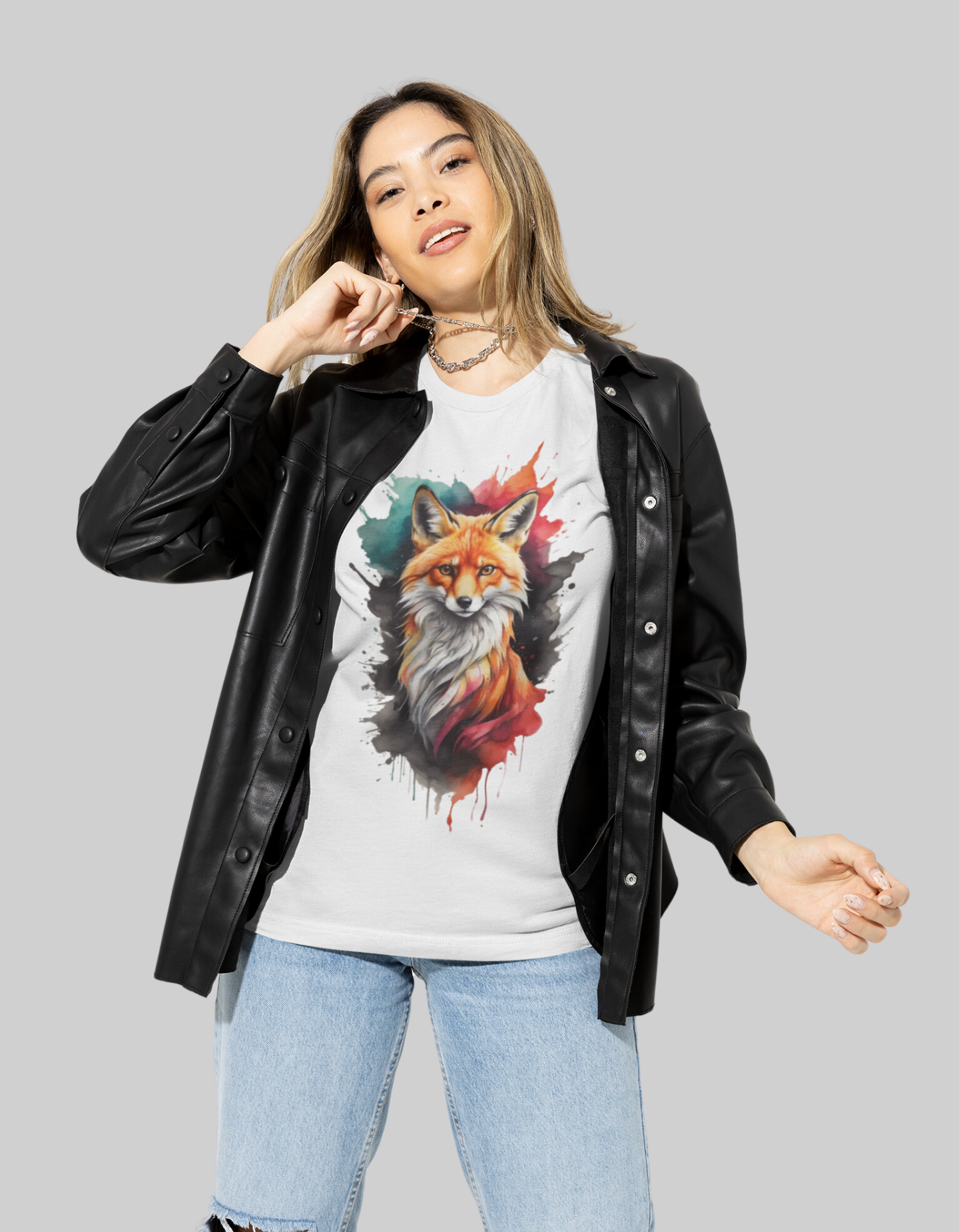 Camiseta Raposa Colorida