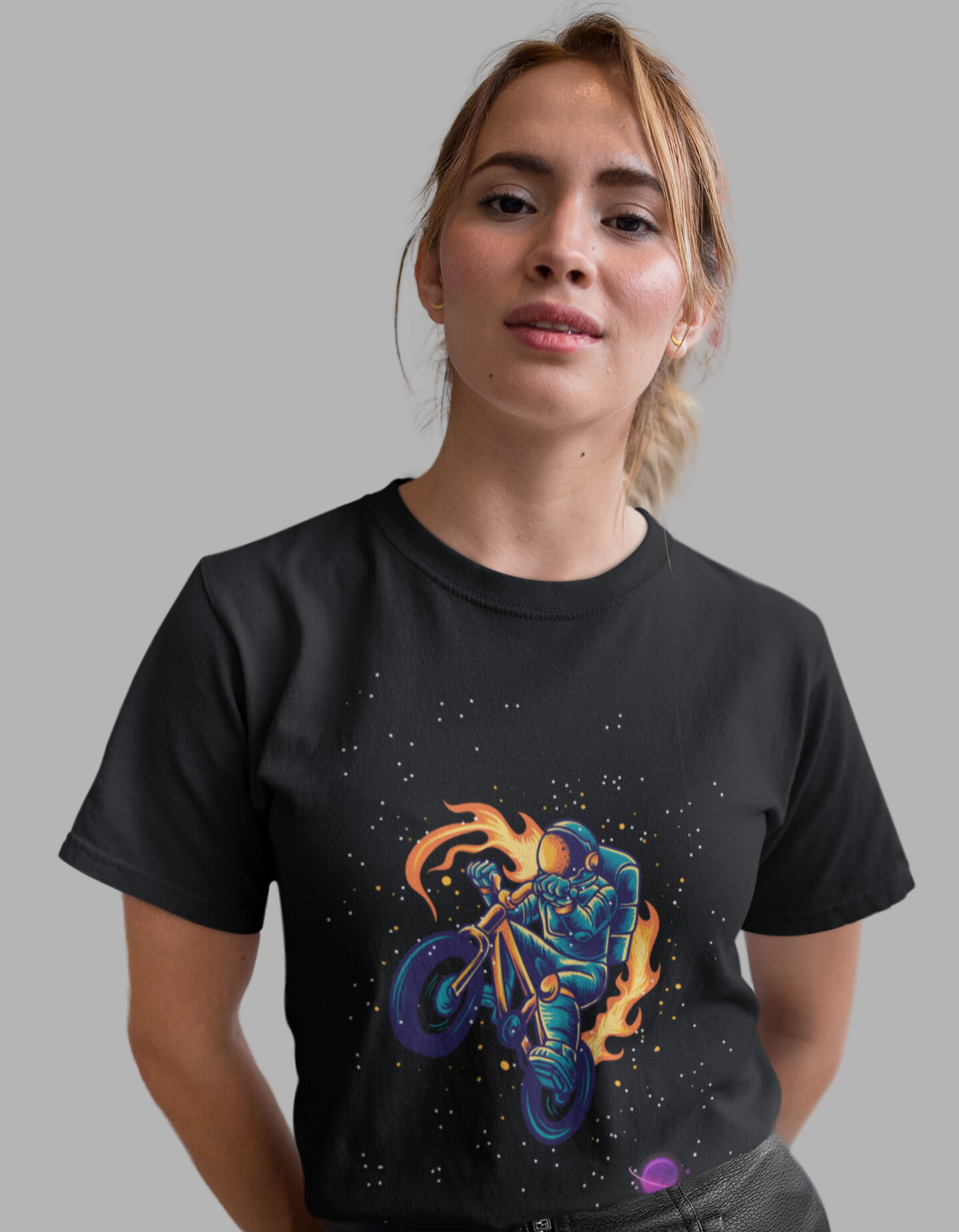 Camiseta Astronauta Motoqueiro
