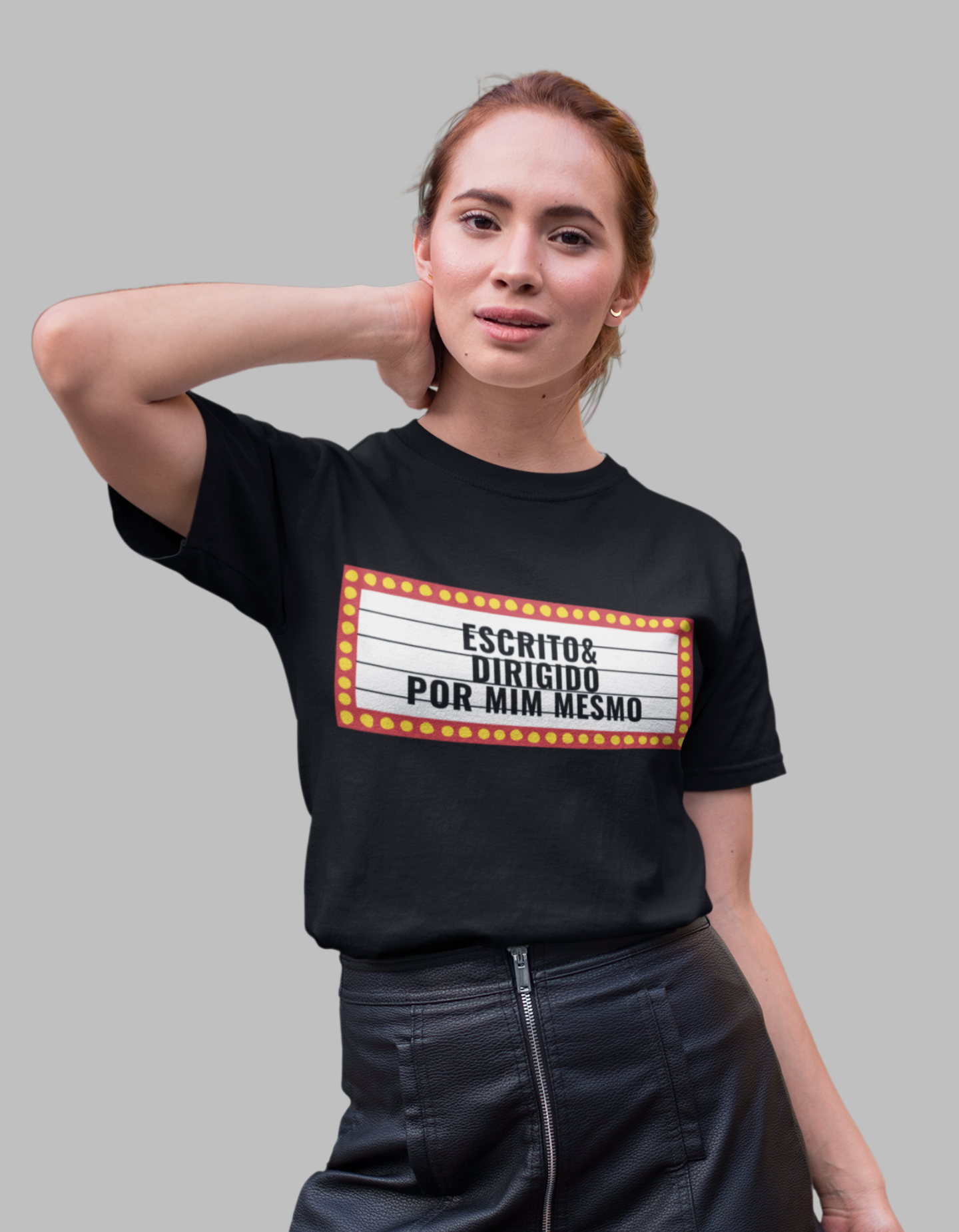 Camiseta Escrito e Dirigido por Mim Mesmo