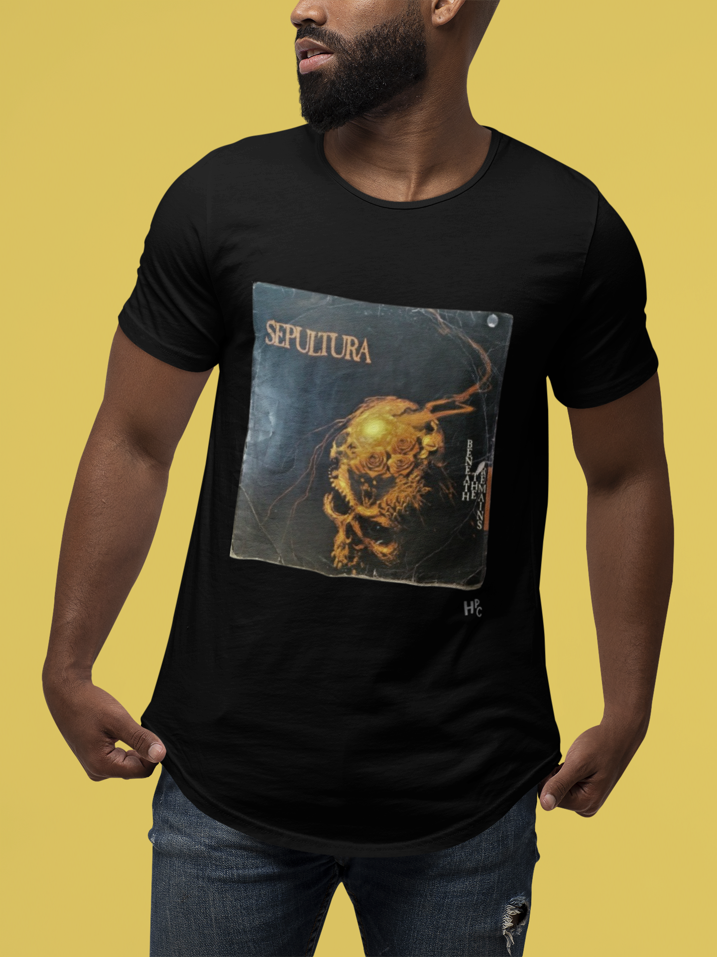 CAMISETA VINIL SEPULTURA - BENEATH THE REMAINS