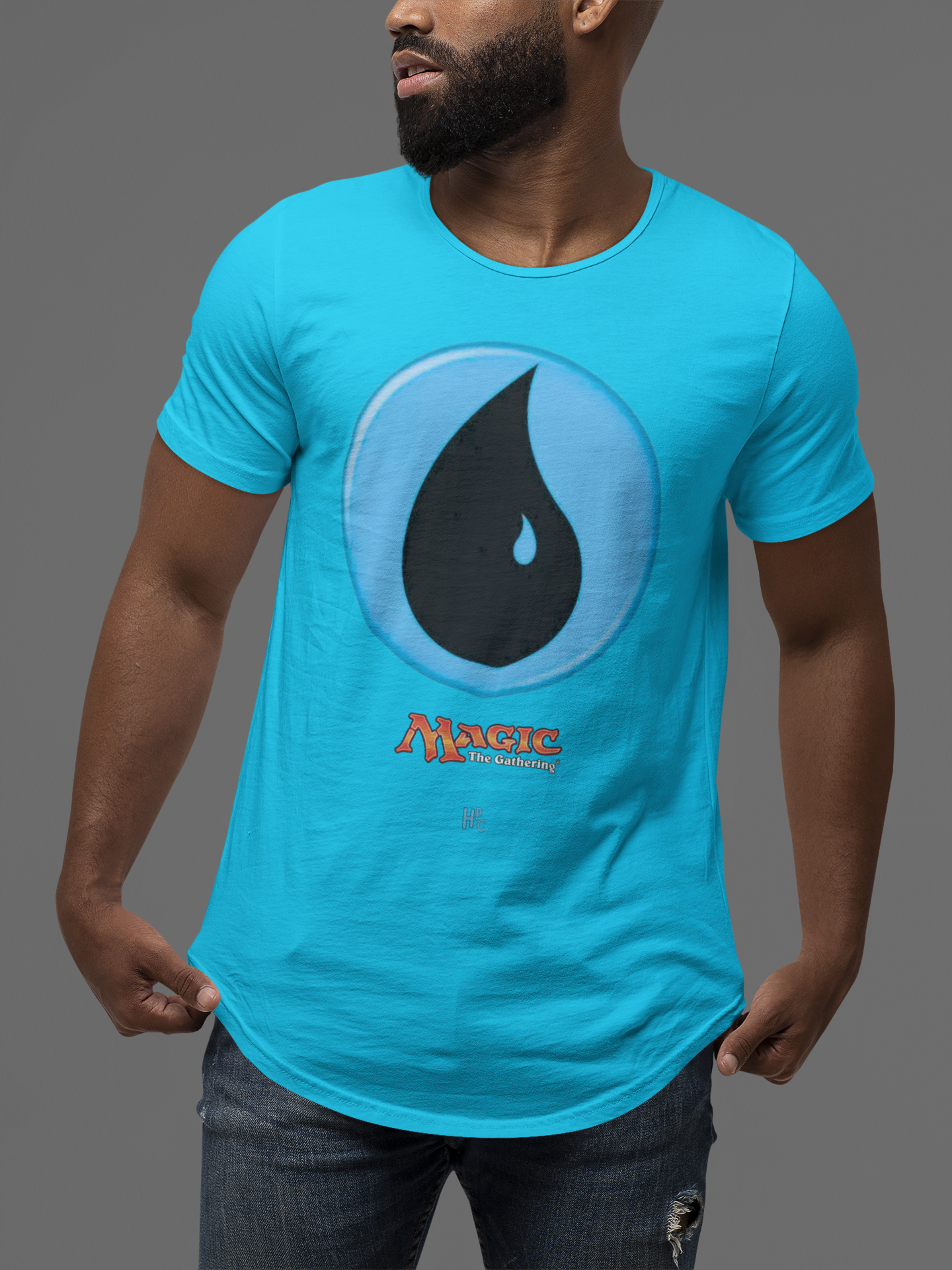 CAMISETA CARD GAME MANA AZUL