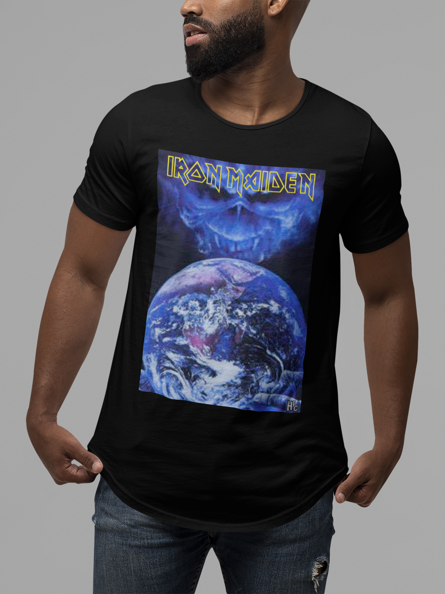 CAMISETA IRON MAIDEN BLUE PLANET