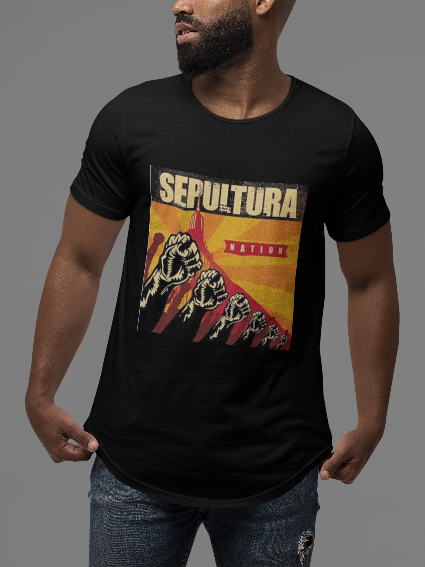 CAMISETA DISCOGRAFIA SEPULTURA NATION