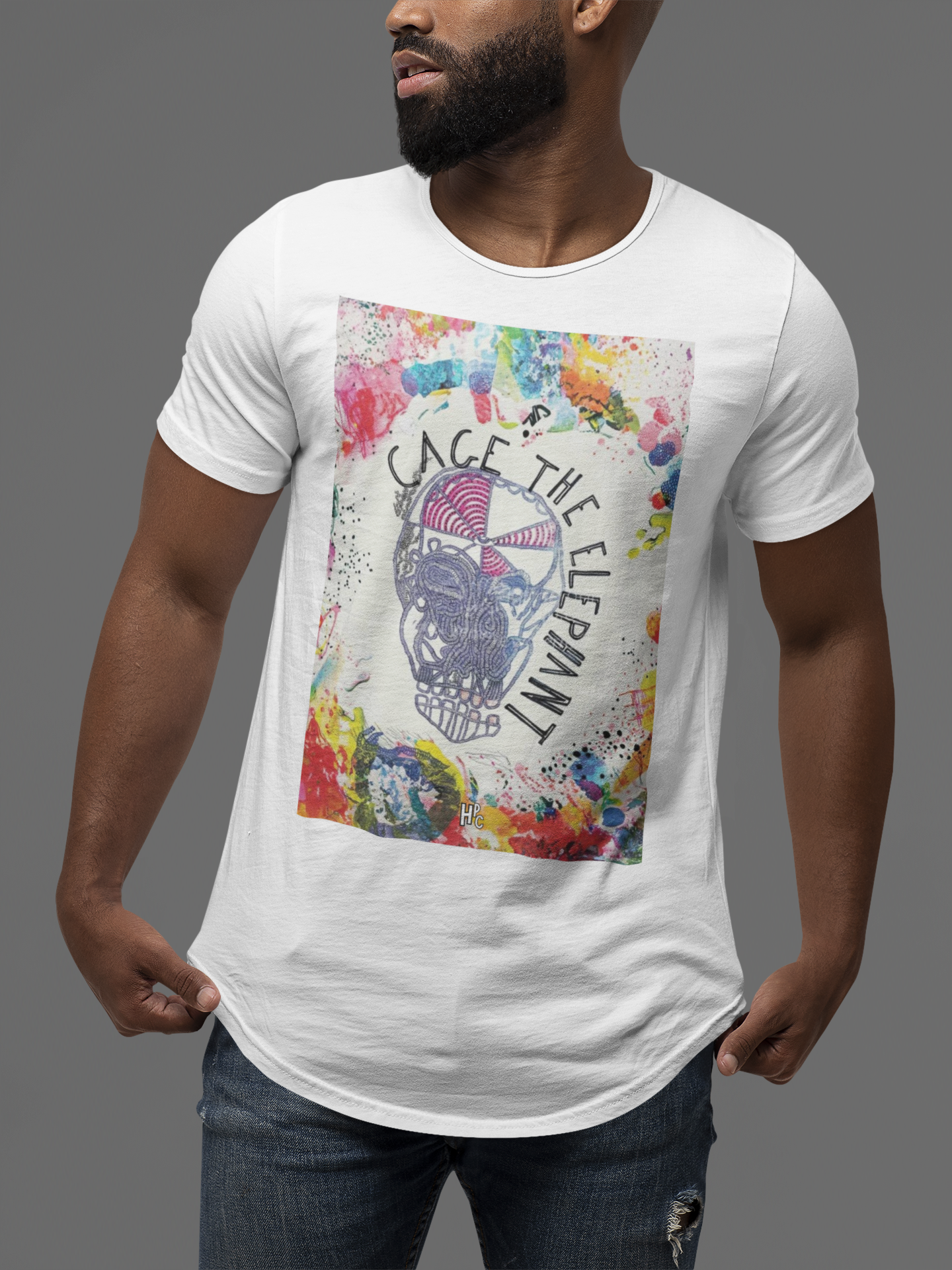 CAMISETA CAGE THE ELEPHANT COLOR