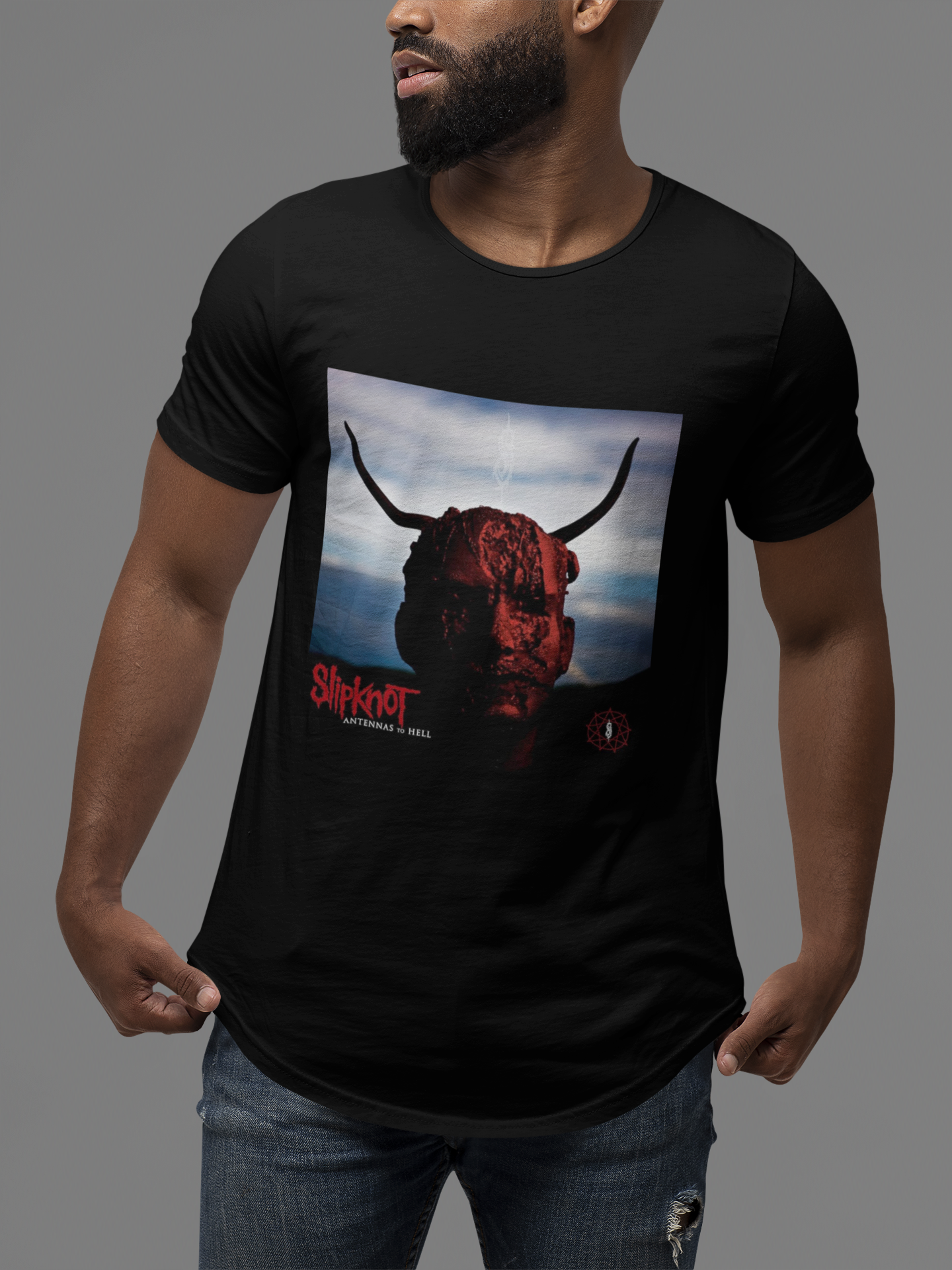 CAMISETA DISCOGRAFIA SLIPKNOT ANTENNAS TO HELL