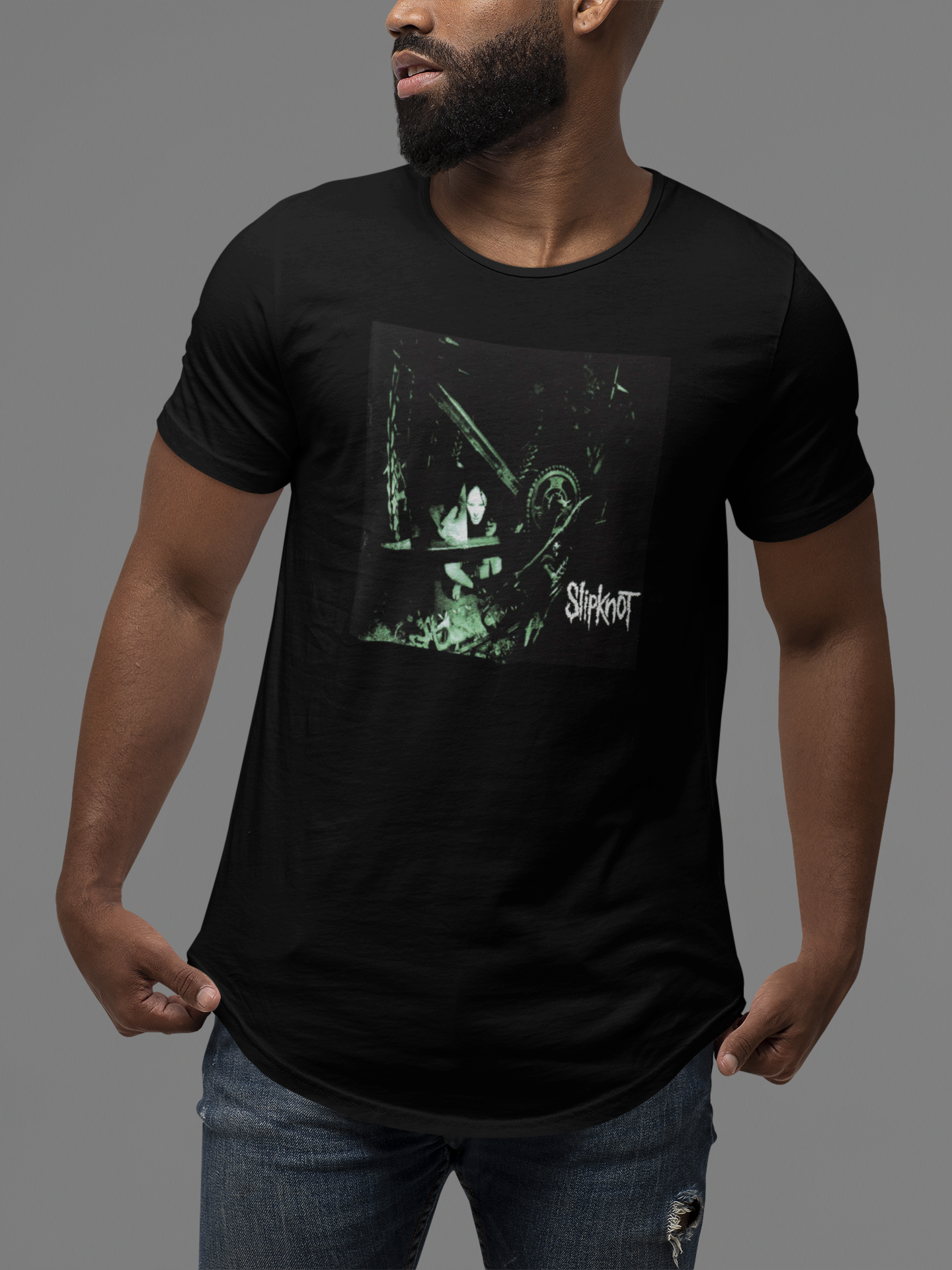 CAMISETA DISCOGRAFIA SLIPKNOT MATE. FEED. KILL. REPEAT. (RARA)