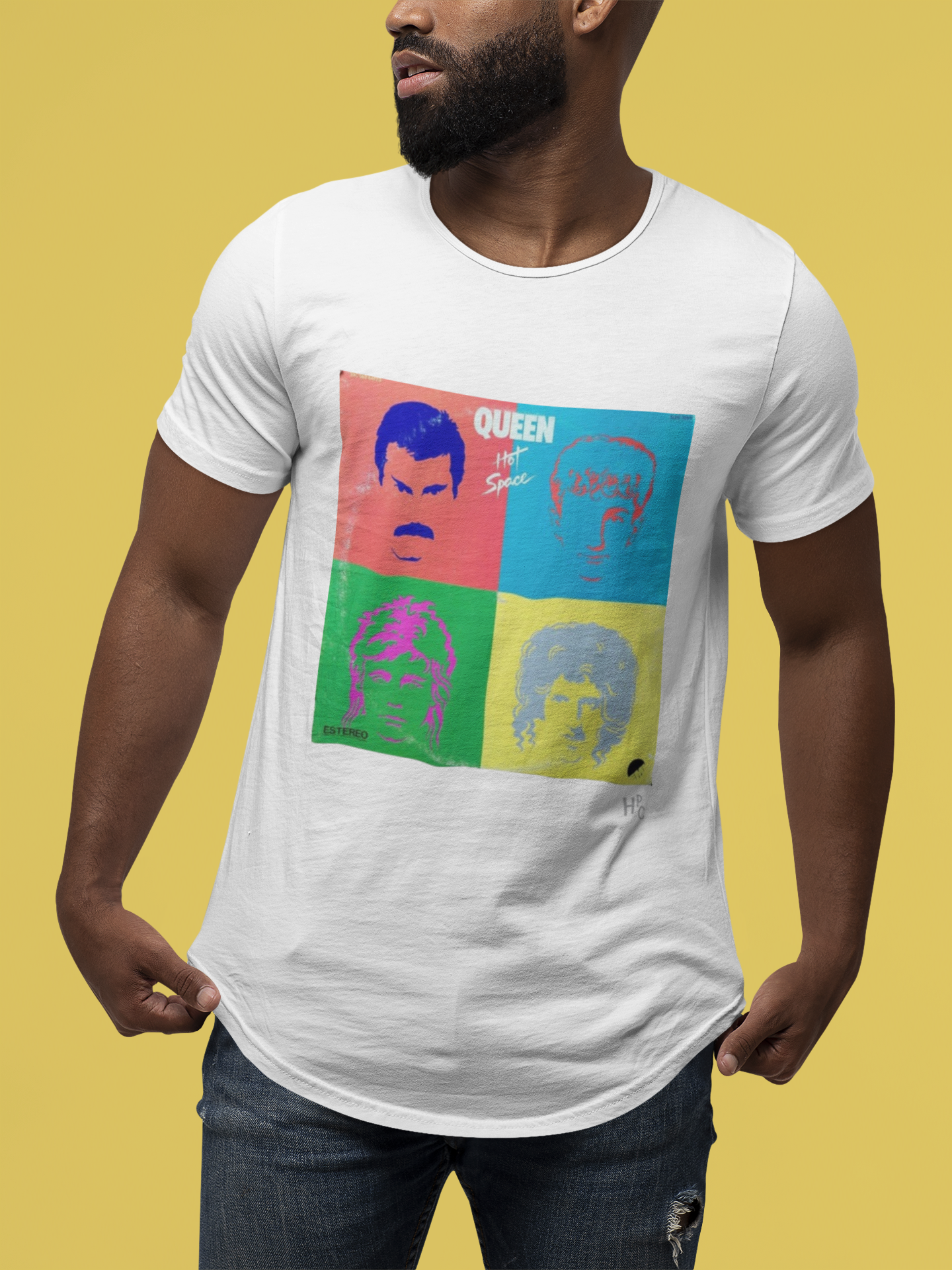 CAMISETA VINIL QUEEN - HOT SPACE