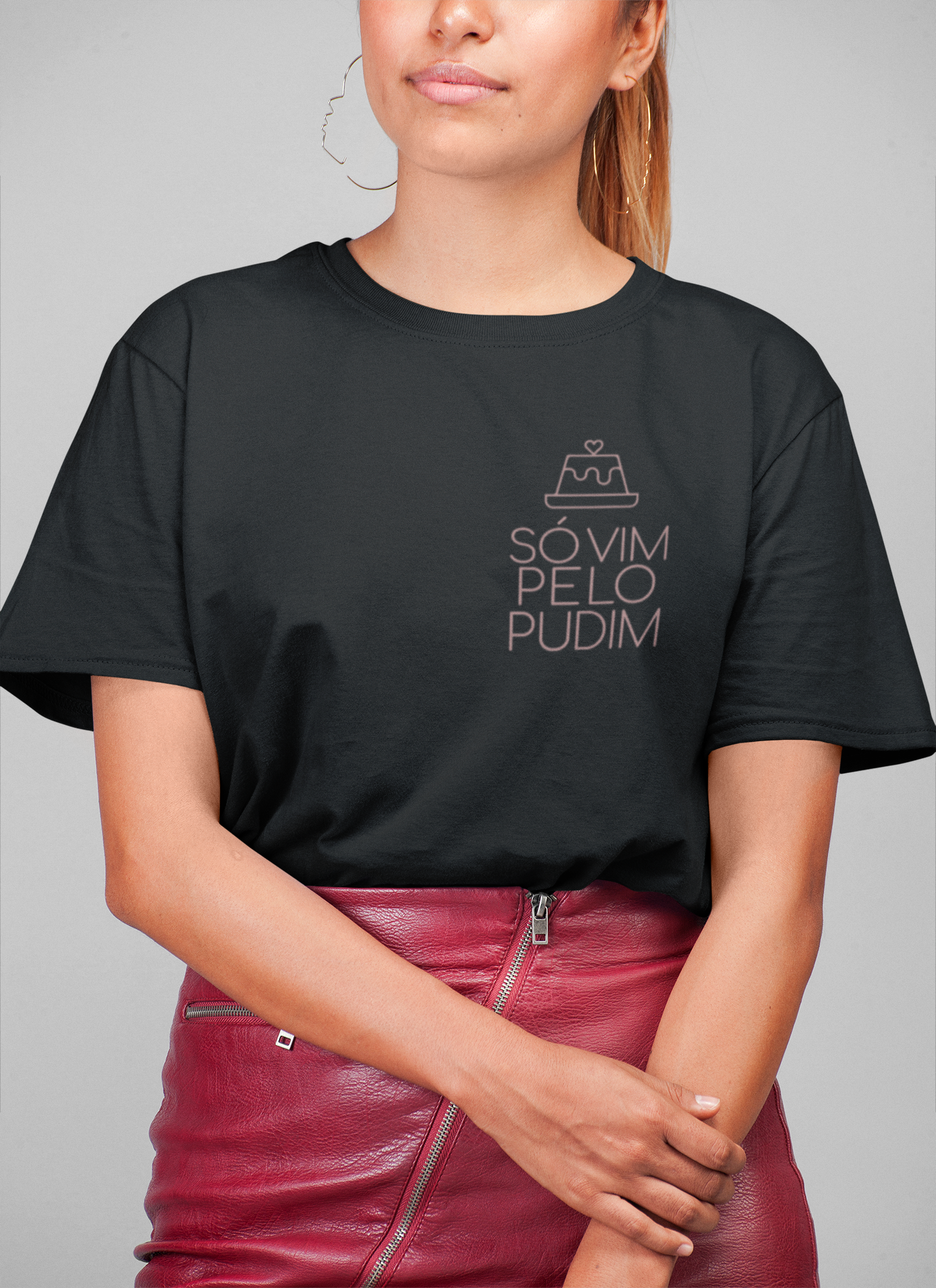 Só vim pelo pudim | Escuro | T-shirt Classic