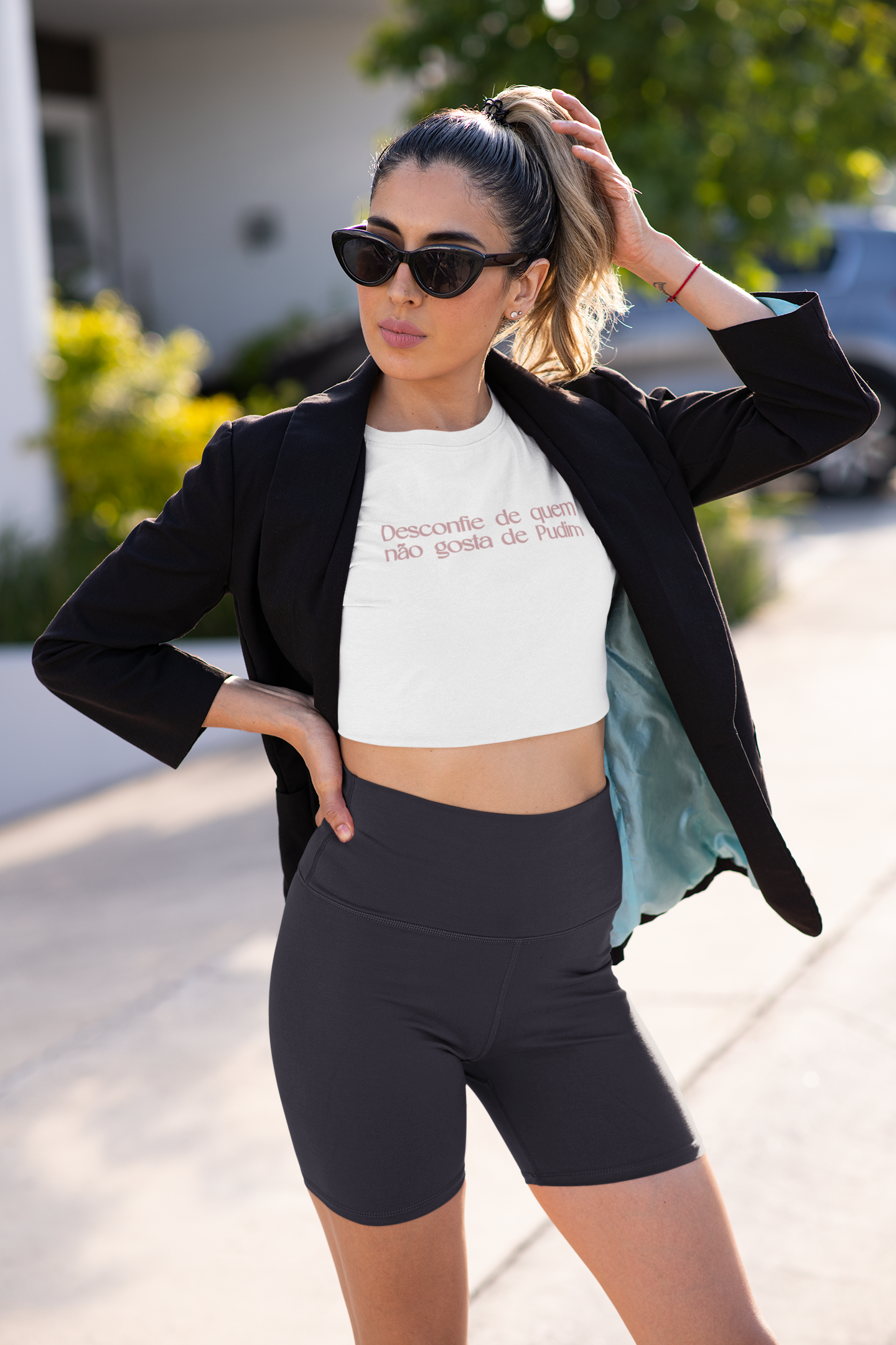 Cropped | Desconfie de quem não gosta de Pudim | Branca