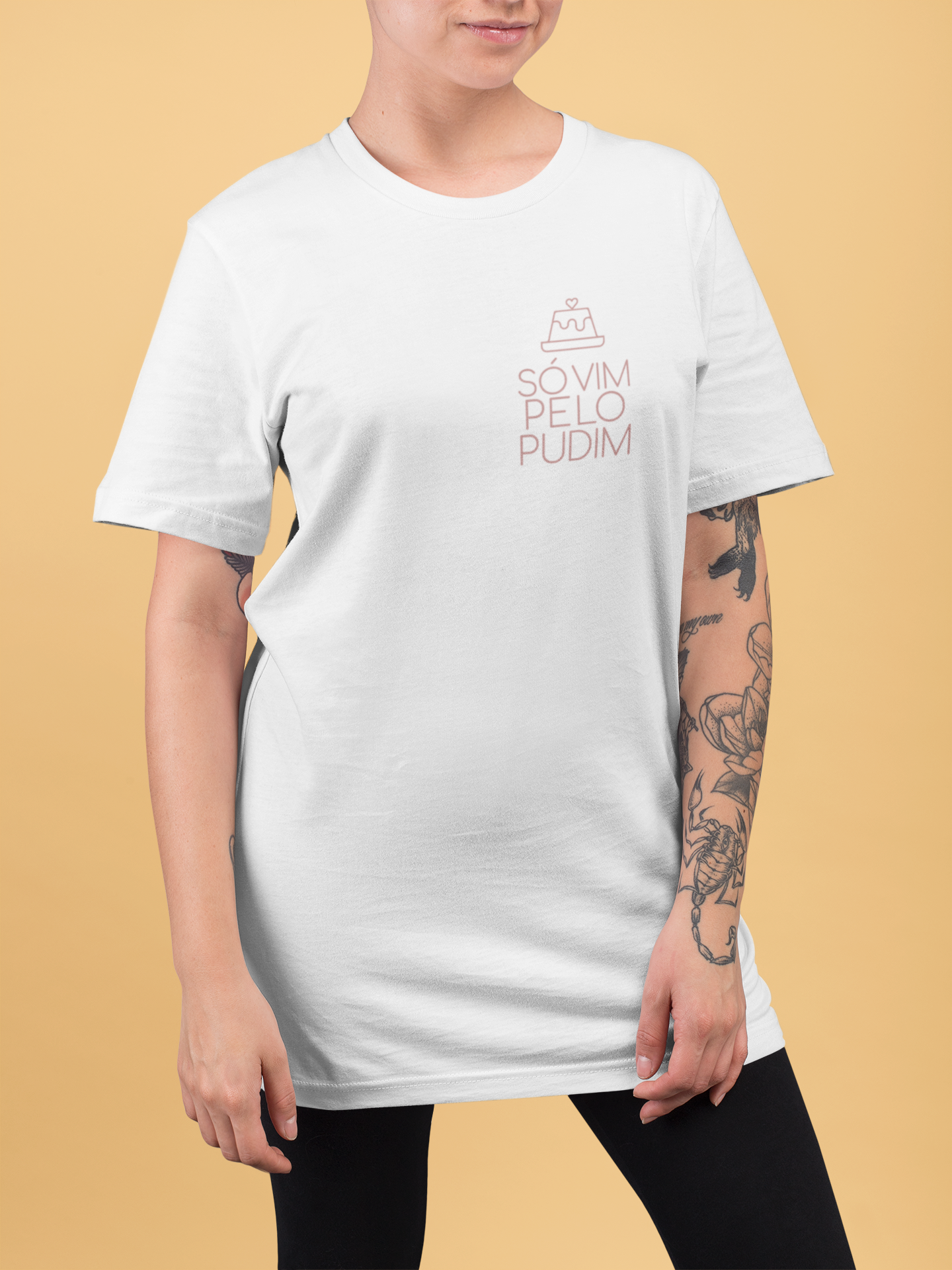 Só vim pelo pudim | Claro | T-shirt Classic