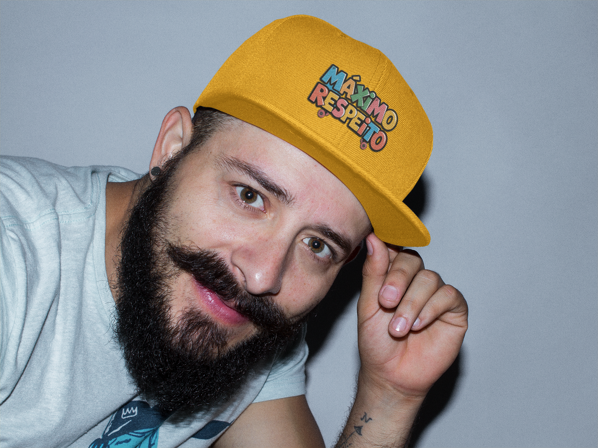 Bone Aba Reta - BN 00101 Maximo Respeito